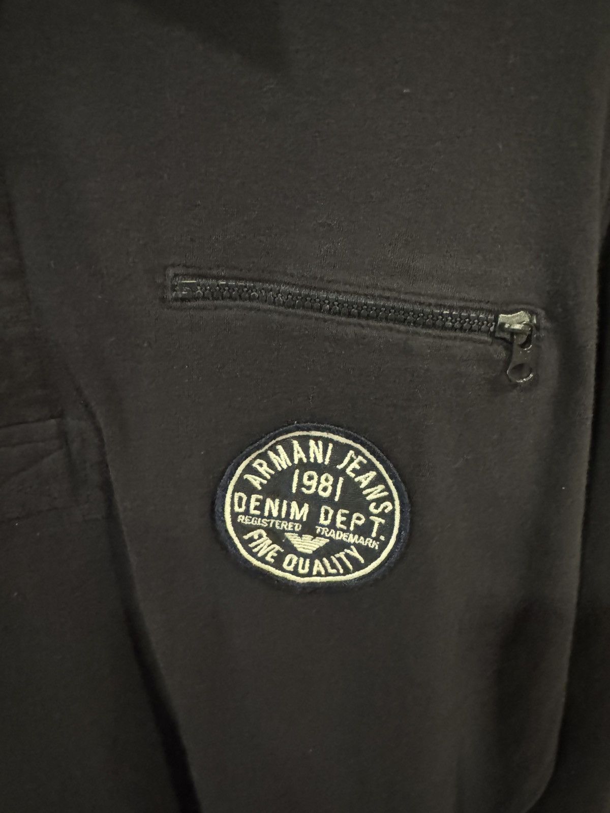 Armani × Emporio Armani × Vintage Armani Jeans Long Sleeve Polo Size US M / EU 48-50 / 2 - 2 Thumbnail