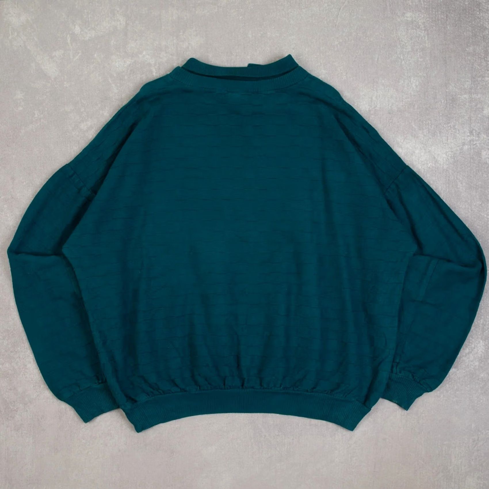 Altea VINTAGE 90s Flagship Structured Collared Sweatshirt Mens Dark Teal 2XL Cotton Logo Pullover Sweatshirt Size US XXL / EU 58 / 5 - 2 Thumbnail