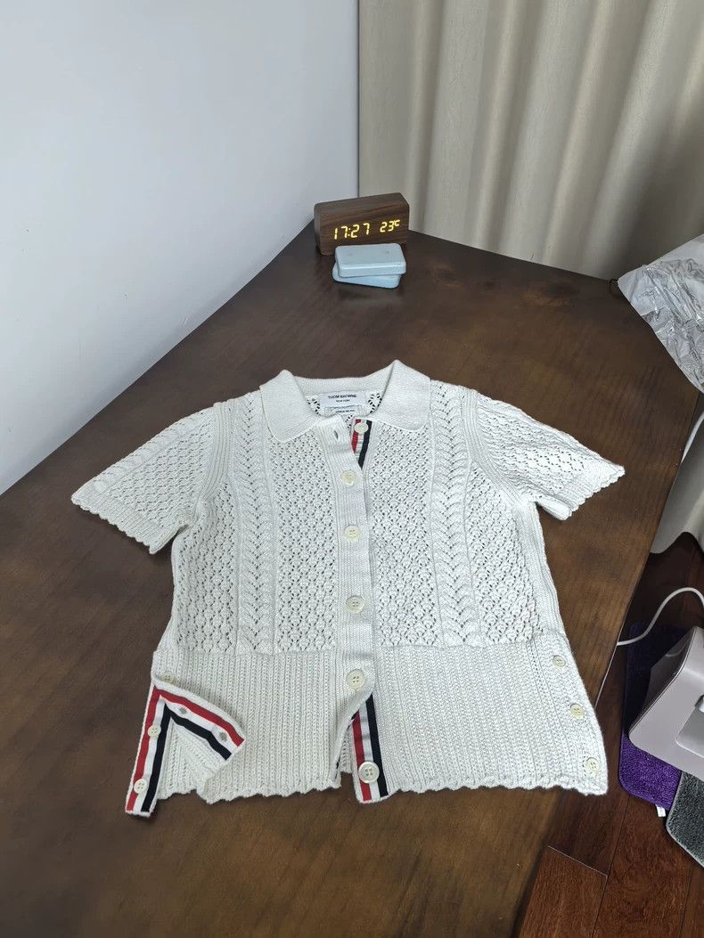 Thom Browne Thom browne Short-sleeved cardigan 2505-Nextarrow Size S / US 4 / IT 40 - 1 Thumbnail