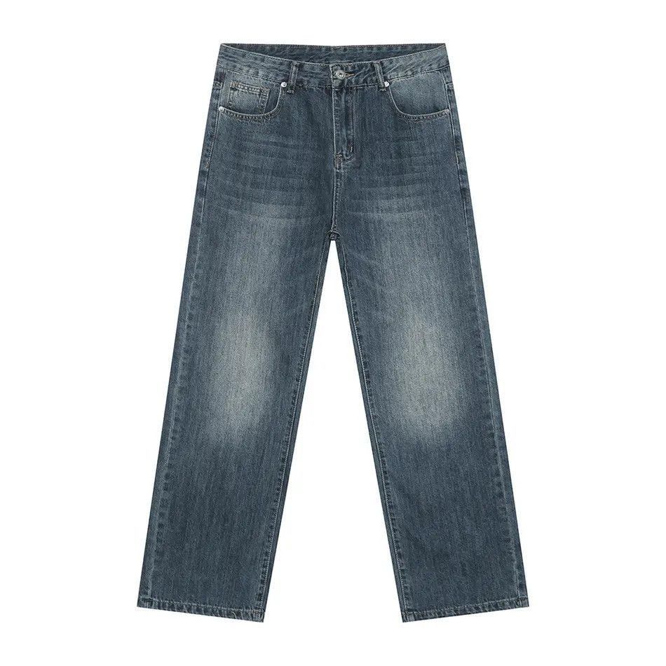 Japanese Brand Retro loose straight leg high street jeans Size US 32 / EU 48 - 5 Thumbnail