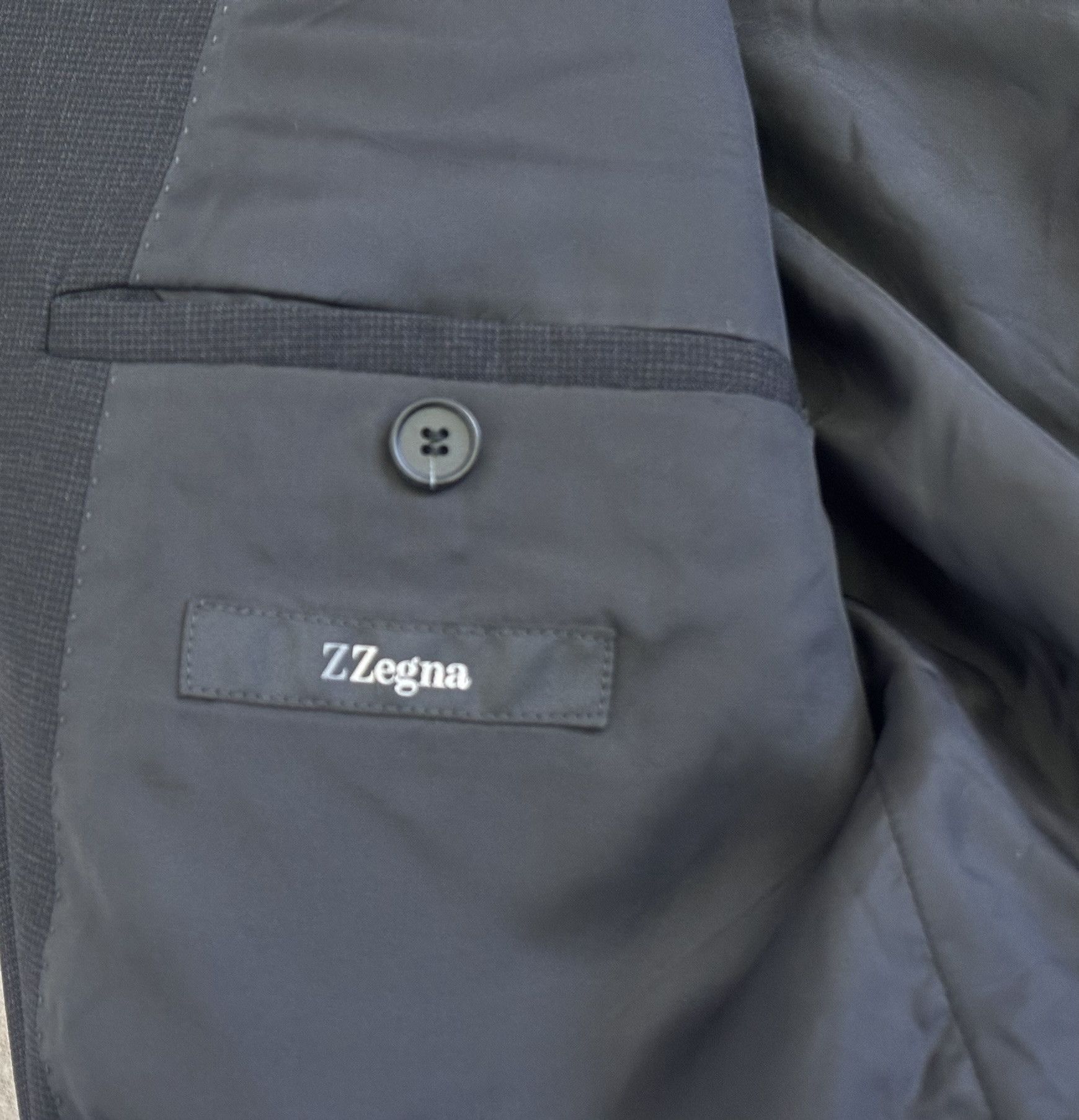 Z Zegna Z Zegna Black Blazers Wool, Silk size 54R Size 54R - 11 Thumbnail