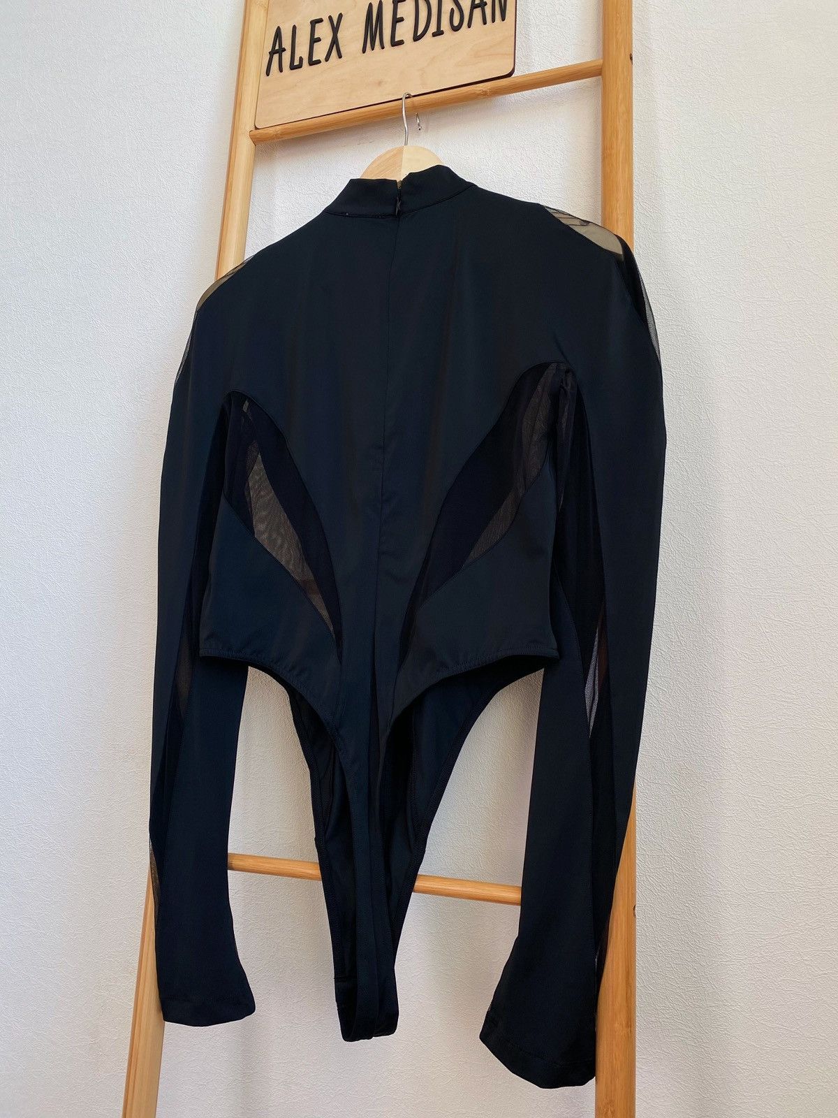 H&M × Mugler × Thierry Mugler Mugler x H&M Mesh Panelled Bodysuit Size L / US 10 / IT 46 - 14 Thumbnail