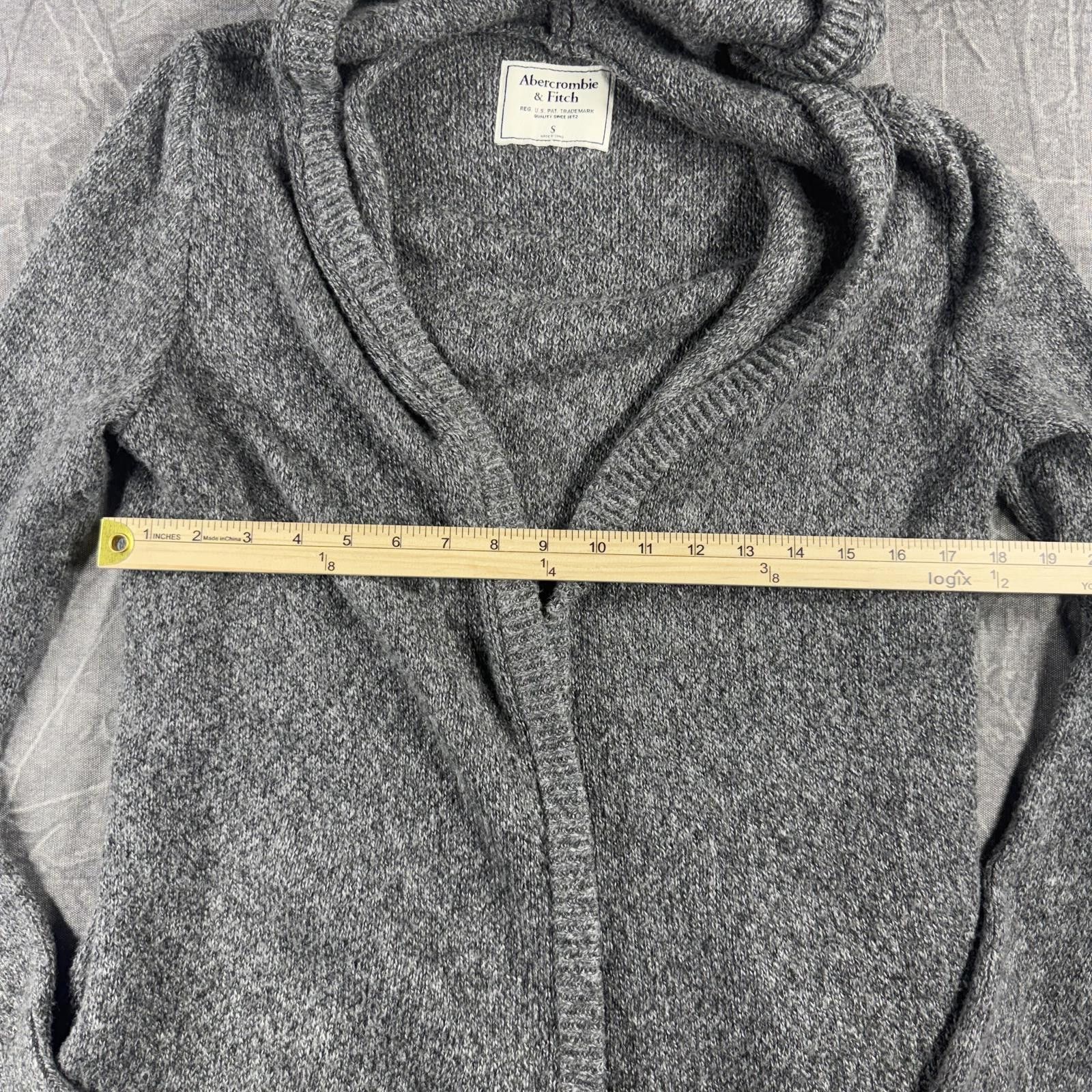 Abercrombie & Fitch Abercrombie Long Cardigan Women's S Gray Knit Size S / US 4 / IT 40 - 5 Thumbnail