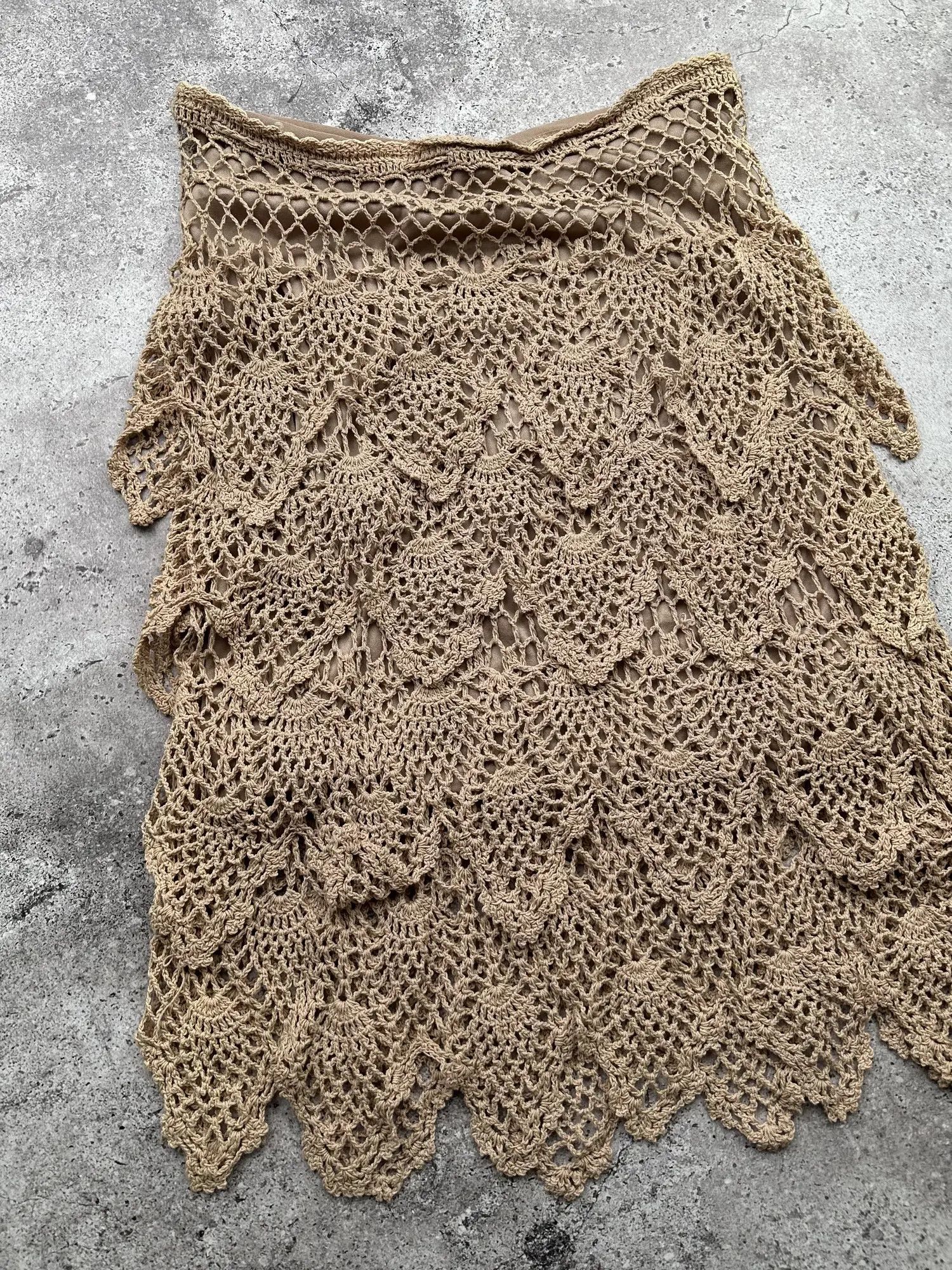 Vintage Vintage Knit Skirt C102(V160) Size 28" / US 6 / IT 42 - 6 Thumbnail