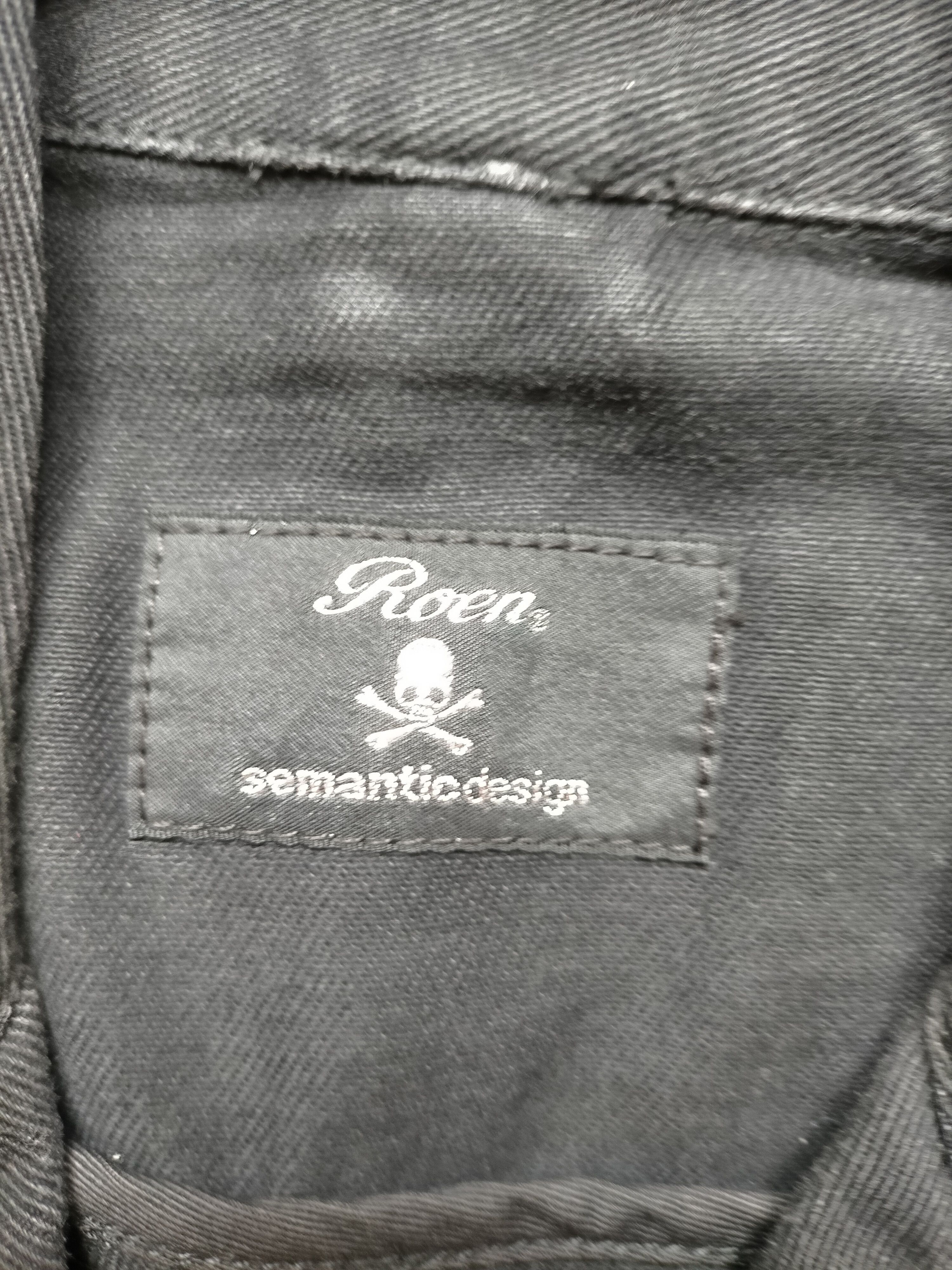 Roen Roen x Semantic Design Embroidered Logo Black denim Jacket Size US L / EU 52-54 / 3 - 23 Thumbnail