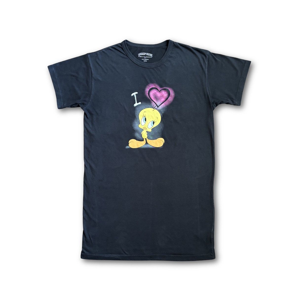 Warner Bros Vintage Y2K 2000s I Love Tweety Bird Looney Tunes T-Shirt Size US L / EU 52-54 / 3 - 1 Thumbnail