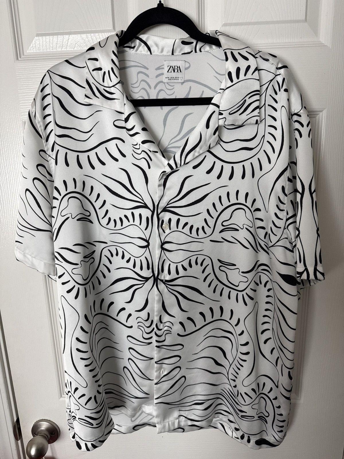 Zara Zara Camp Collar Top Size US XL / EU 56 / 4 - 1 Thumbnail