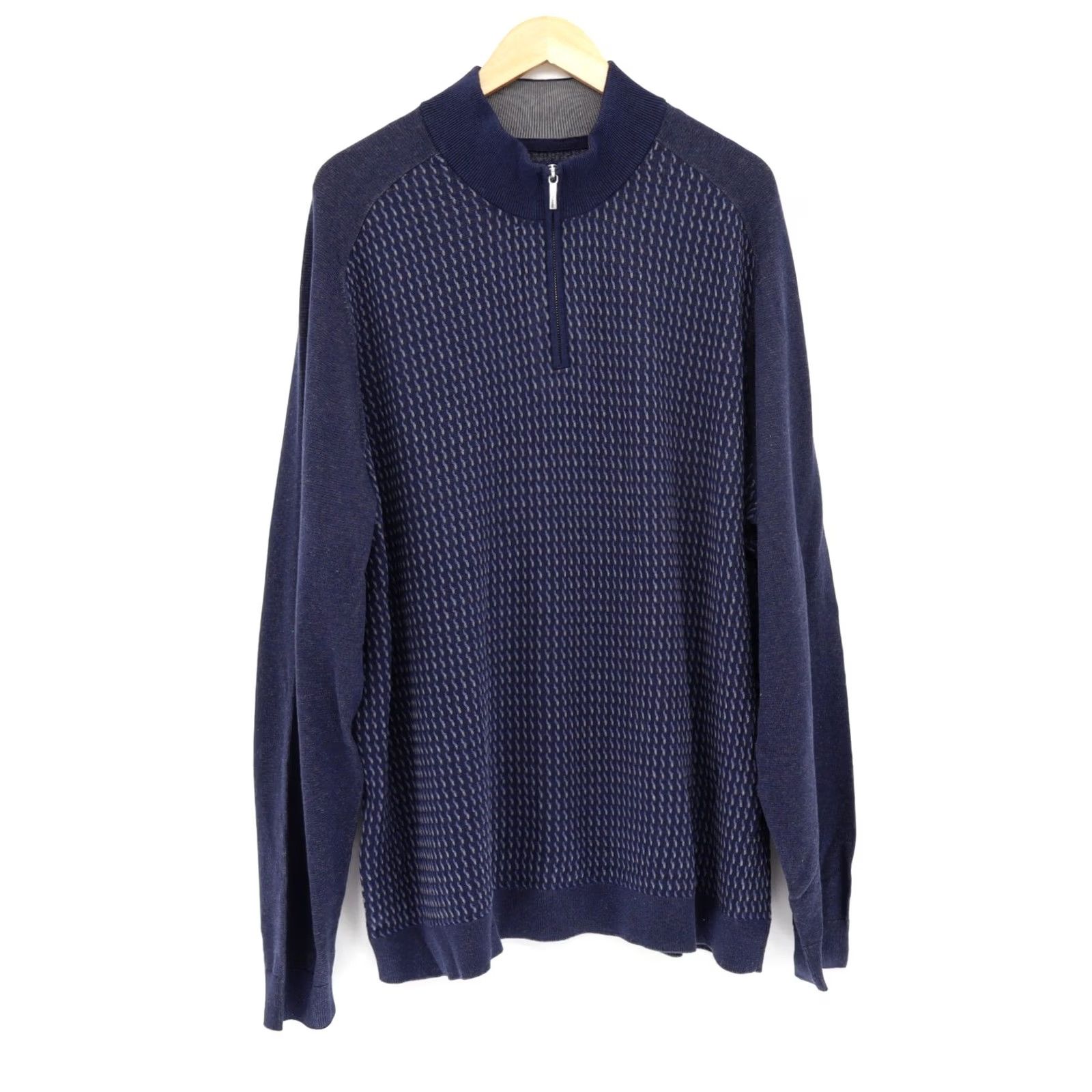Tommy Bahama Tommy Bahama Men's Sweater Coast Shores Navy 2XL Crew Neck Pullover Big & Tall NEW Size US XXL / EU 58 / 5 - 2 Thumbnail