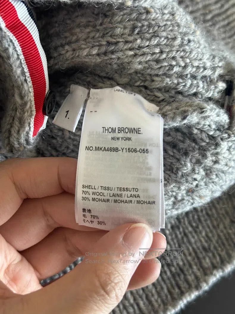 Thom Browne Thom Browne Gray Sweater Size US S / EU 44-46 / 1 - 4 Thumbnail