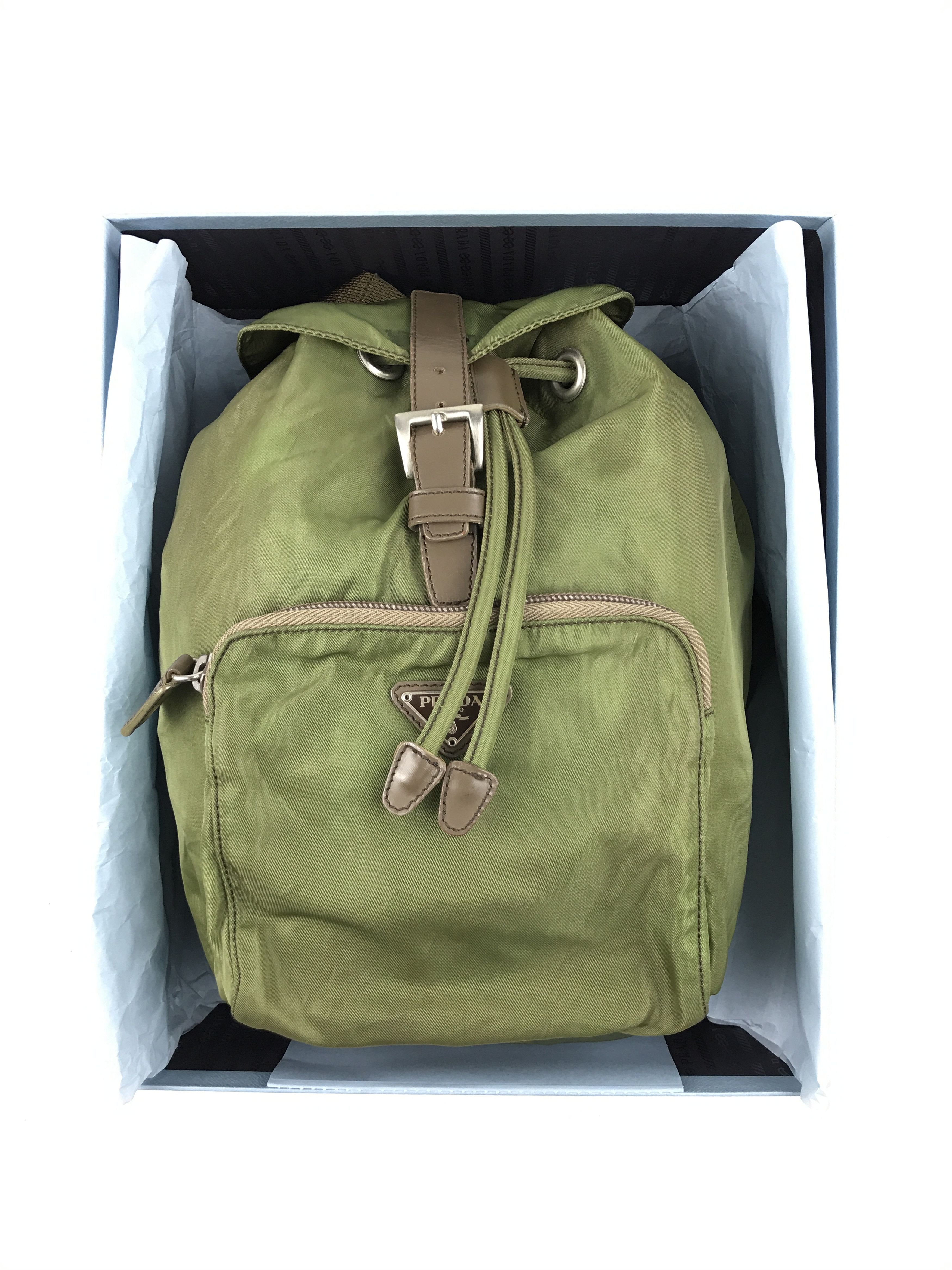 Vintage Prada Nylon Backpack Come With Box