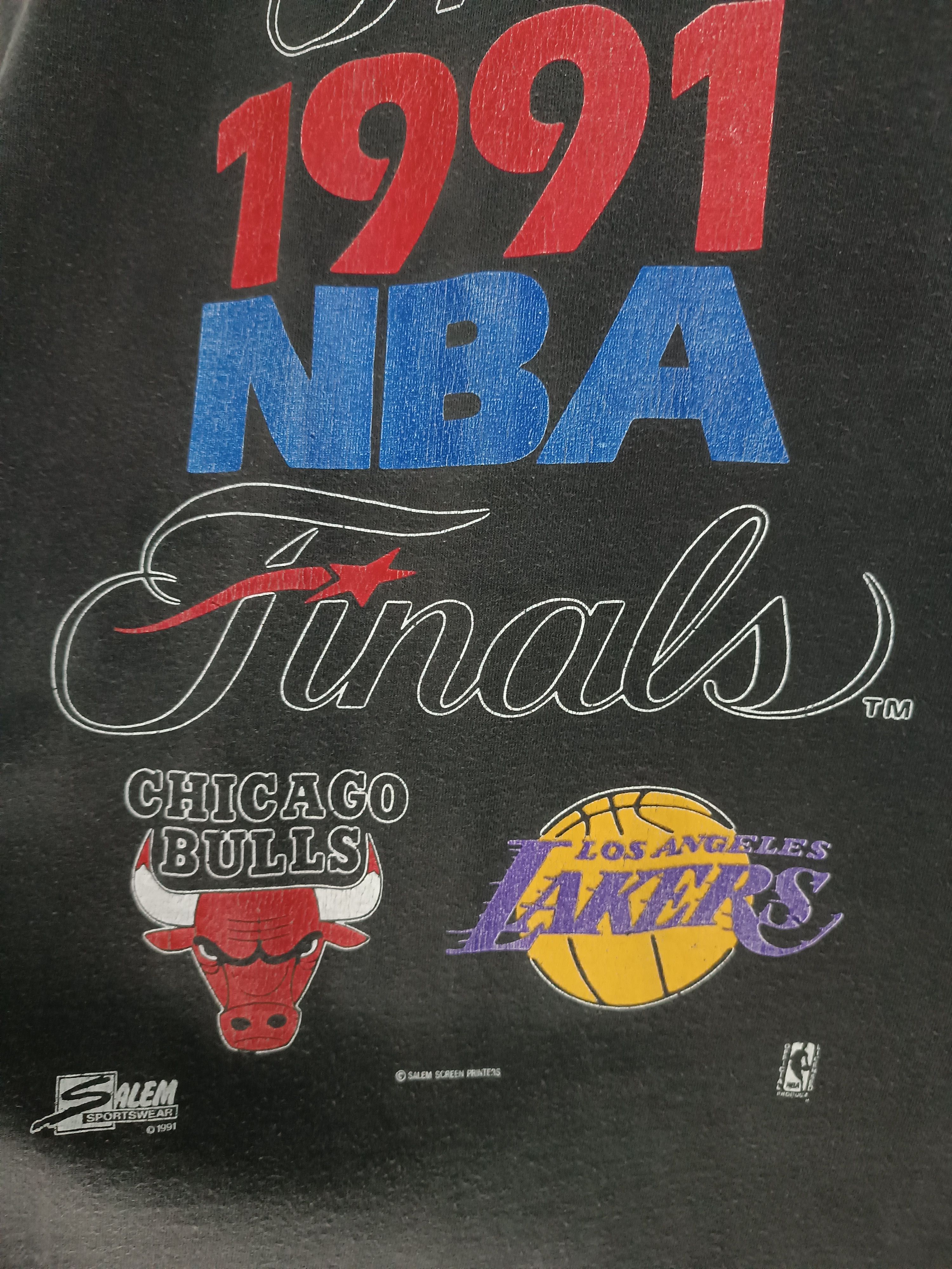 NBA VINTAGE THE 1991 NBA FINALS BULLS VS LAKERS DOUBLE LAYER TEE Size US XL / EU 56 / 4 - 13 Thumbnail