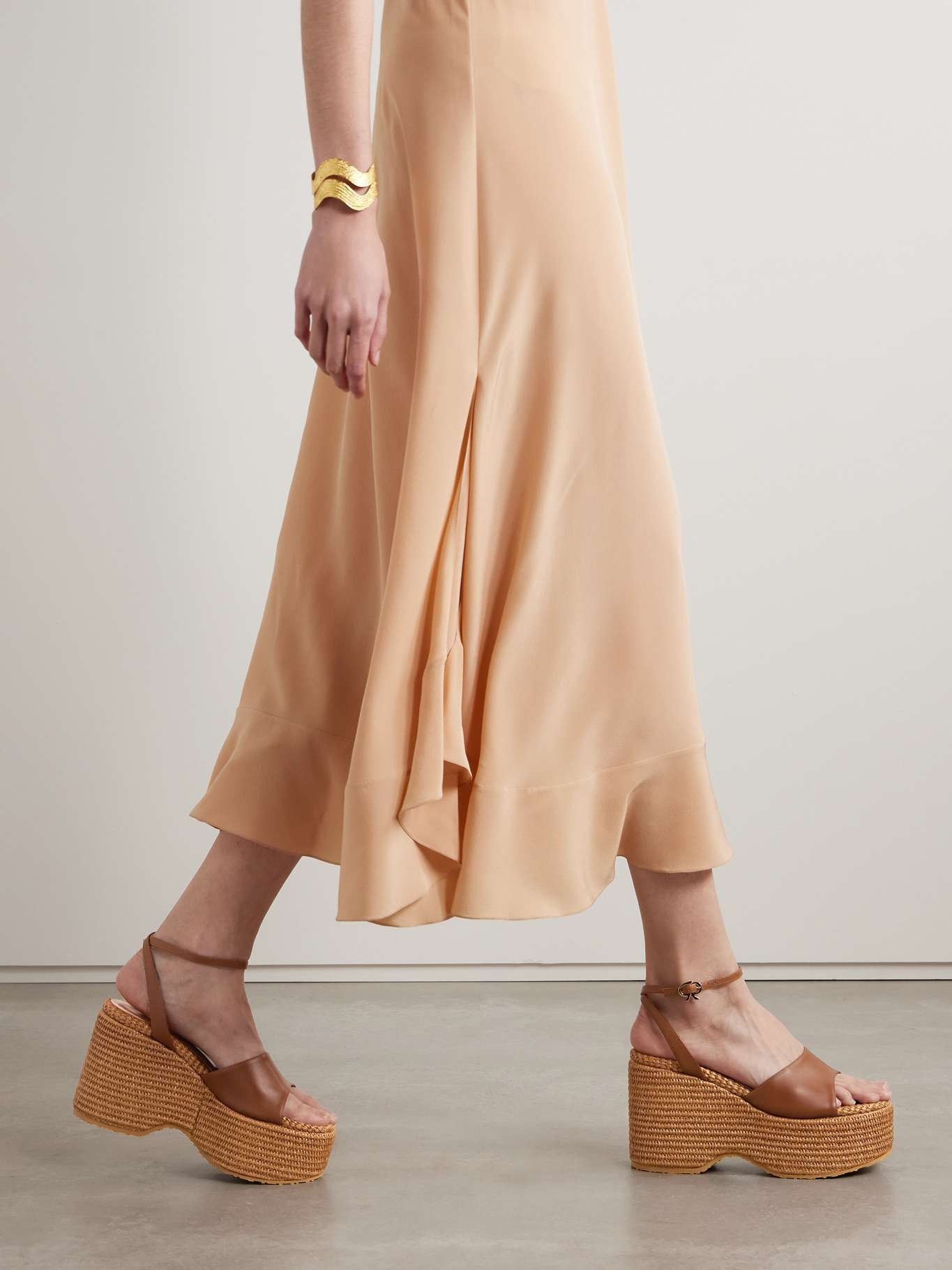 Gianvito Rossi o1s22i1n0425 Thalia Sandals in Brown Size US 9 / IT 39 - 2 Thumbnail