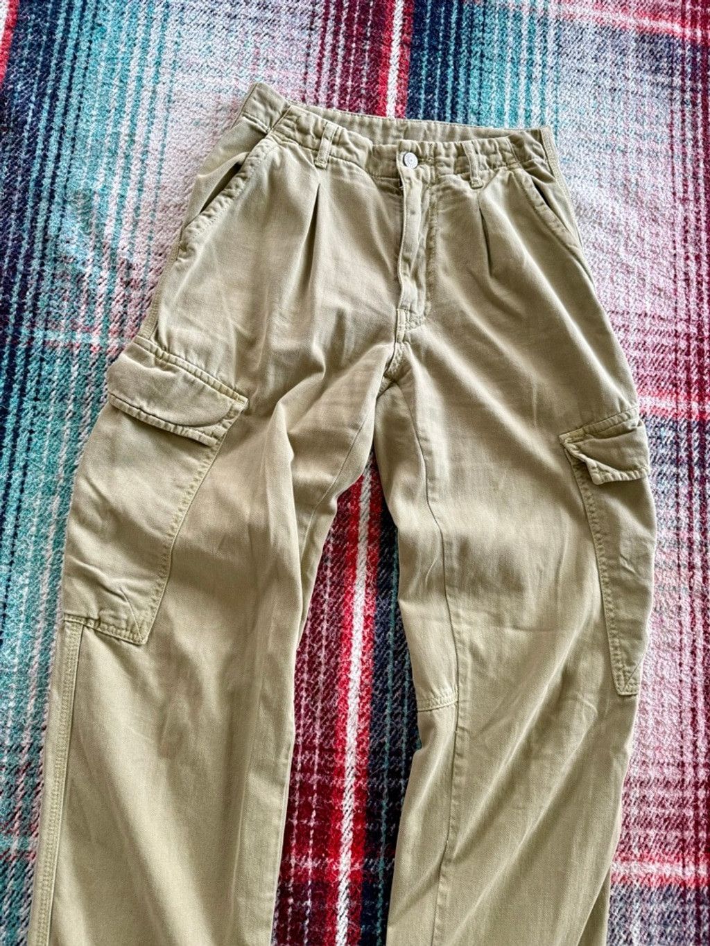 Free People Free People Light Green Cargo Pants 0 Size 25" / US 0 / IT 36 - 2 Thumbnail