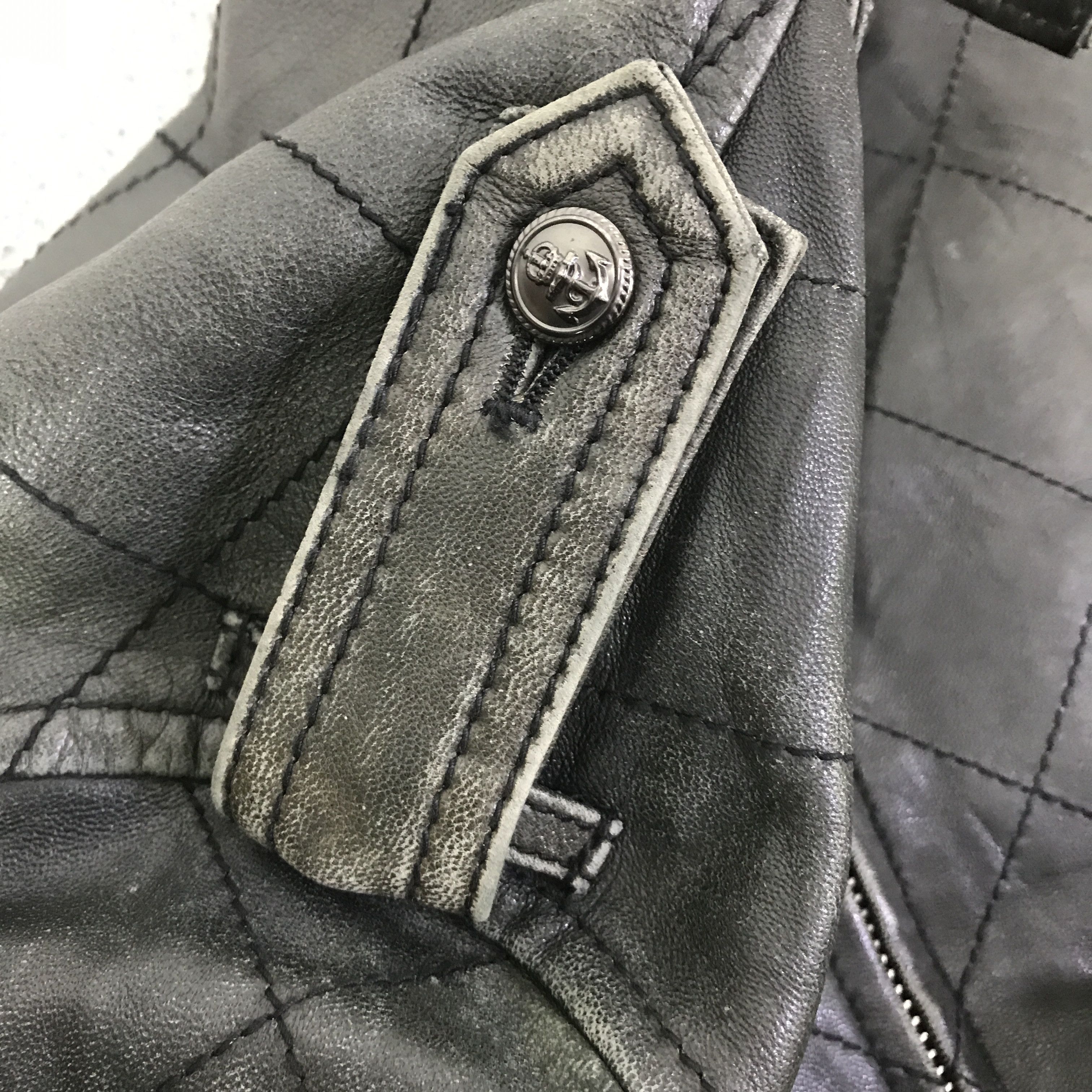 Takeo Kikuchi TAKEO KIKUCHI BLACK FADED LEATHER JACKET K81B20 Size US L / EU 52-54 / 3 - 10 Thumbnail