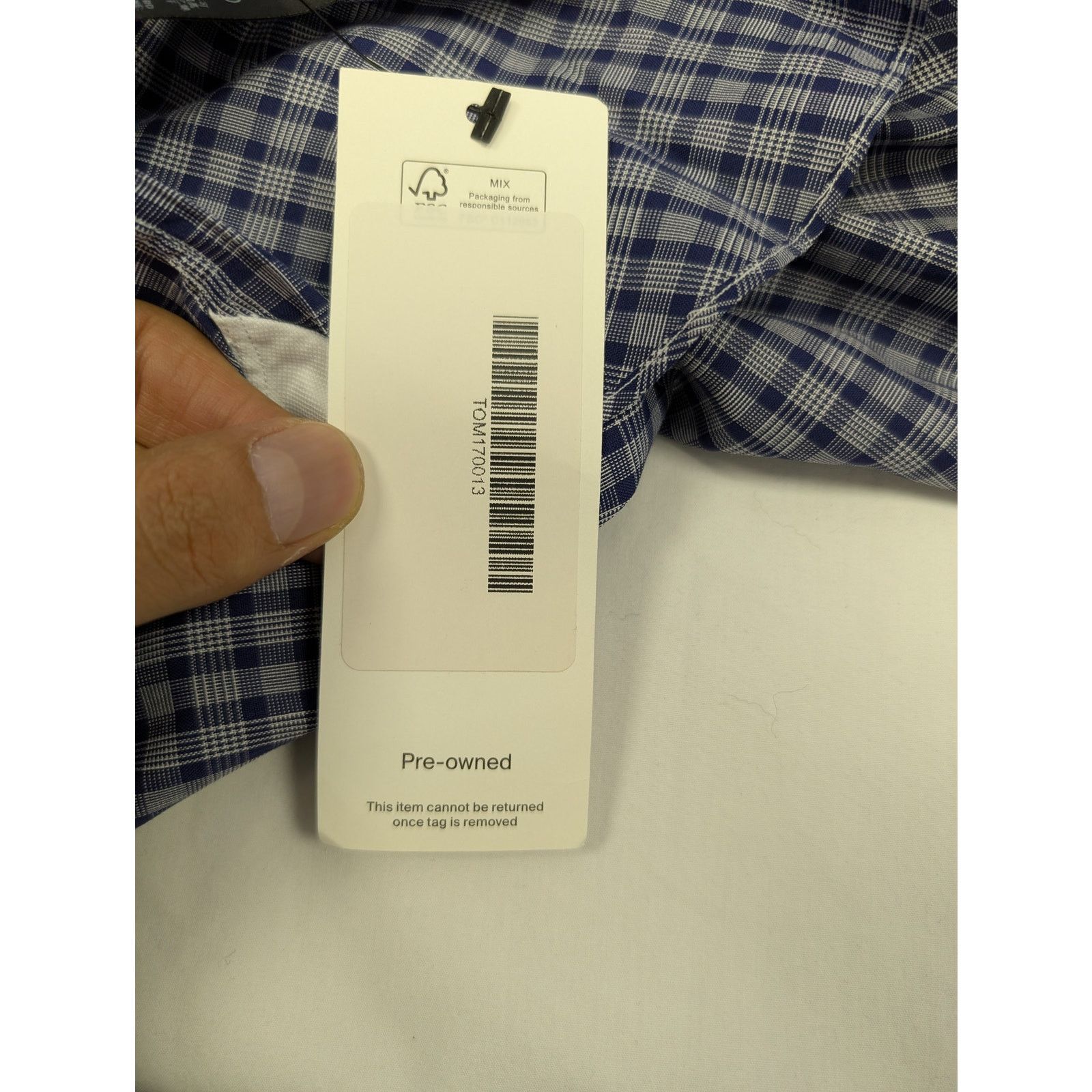 Tom Ford o1rshd1 CC20 Button up Shirt in Blue/White Size US M / EU 48-50 / 2 - 18 Thumbnail