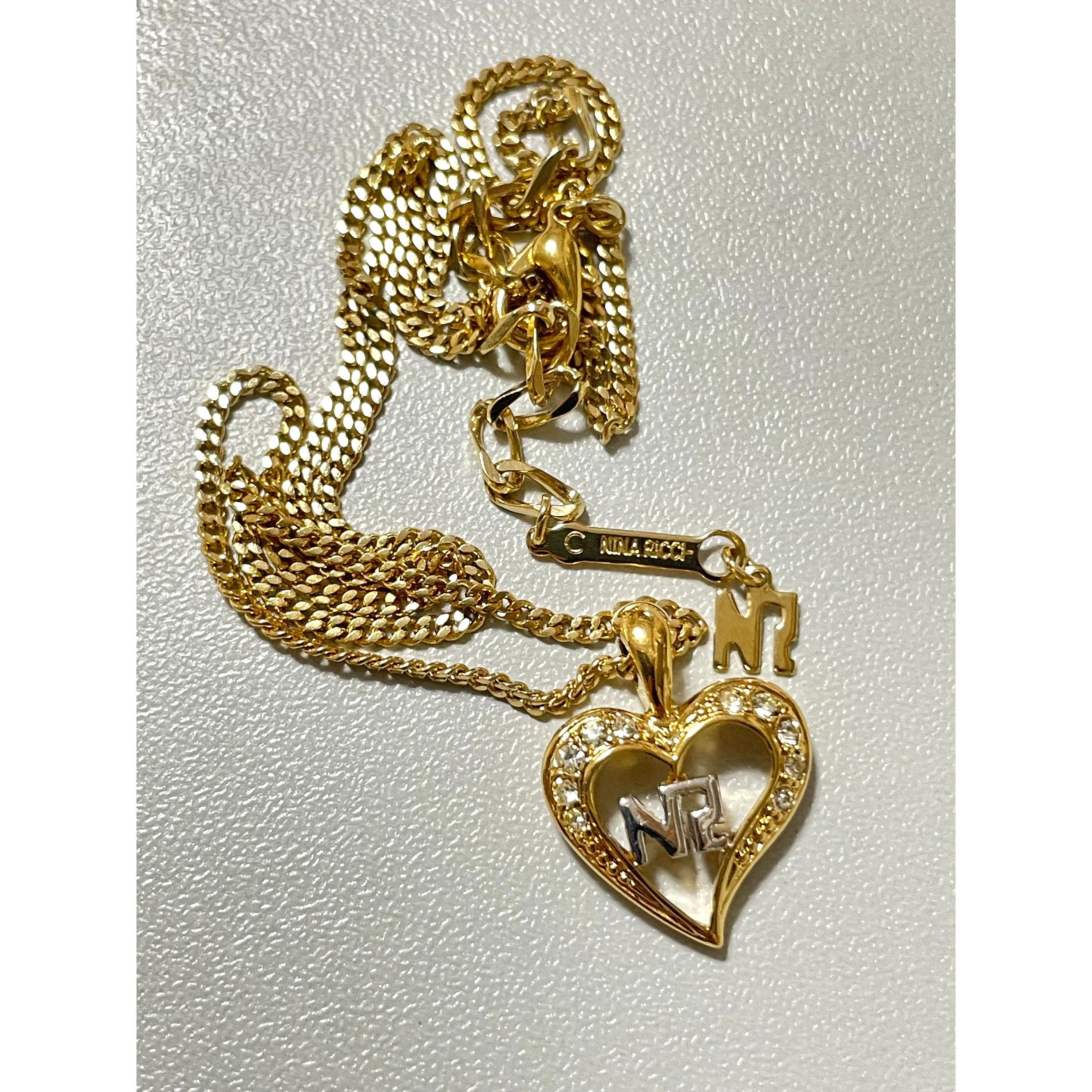 Nina Ricci MINT. Vintage NINA RICCI skinny chain necklace with crystal Size ONE SIZE - 4 Thumbnail