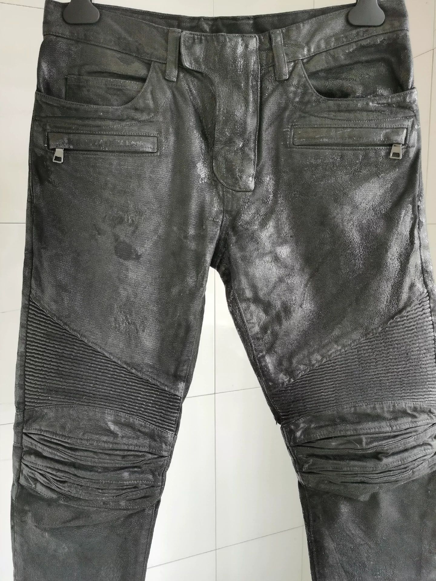 Balmain Balmain Balmain Coating and brushing glue to make old jean Size US 30 / EU 46 - 3 Thumbnail