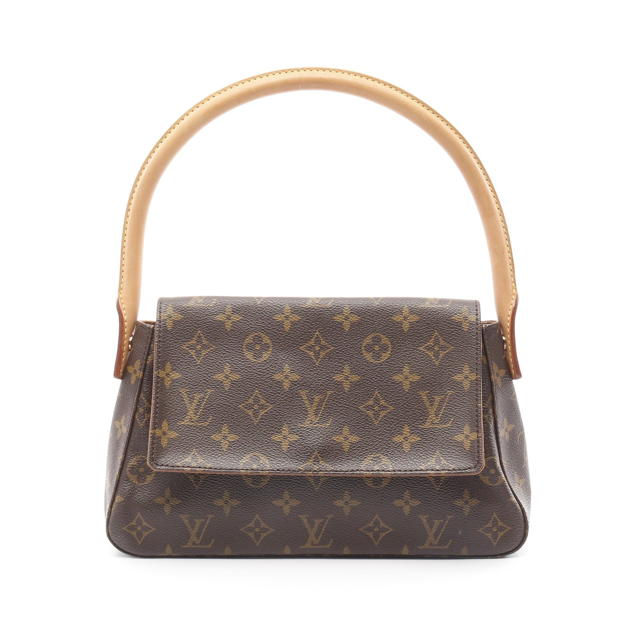 Louis Vuitton Louis Vuitton Mini Looping Monogram Handbag Leather Brown Size ONE SIZE - 1 Thumbnail