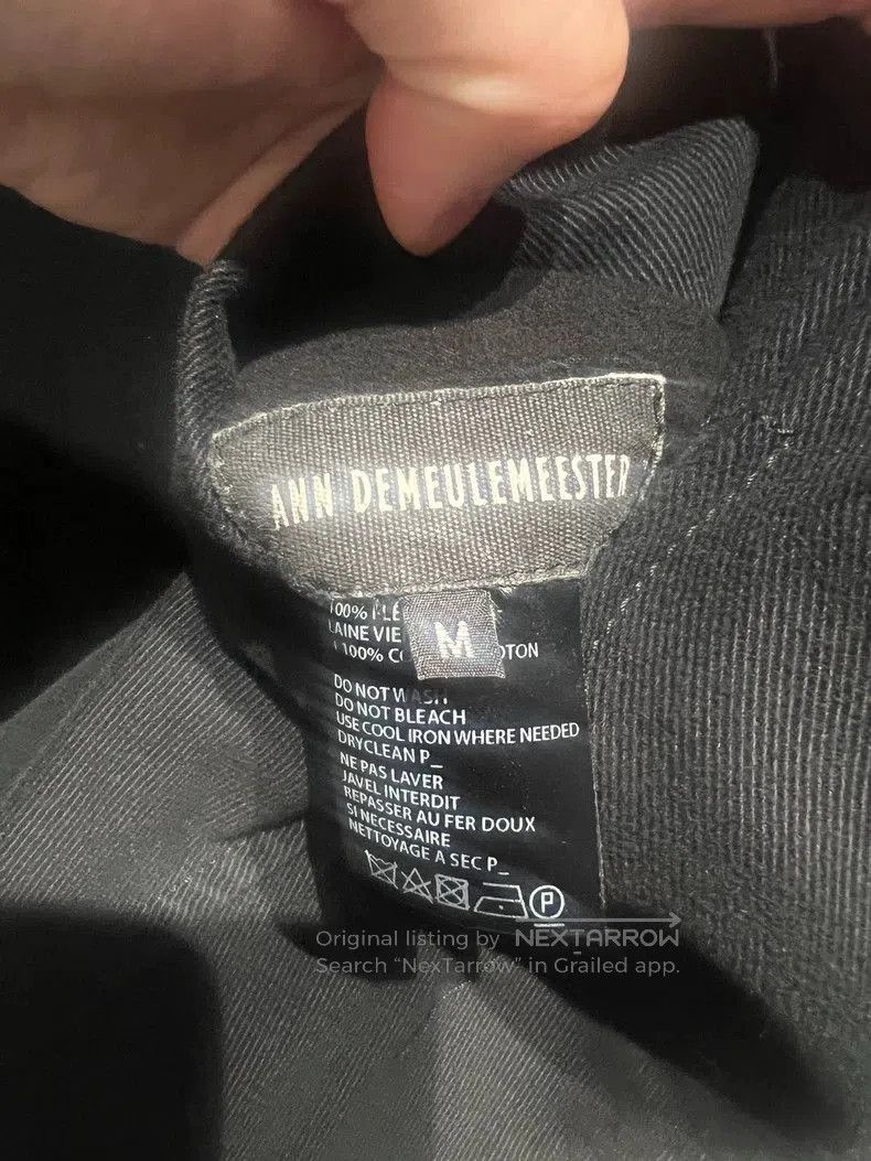Ann Demeulemeester Ann Demeulemeester Wool Blend Coat. Size US M / EU 48-50 / 2 - 7 Thumbnail