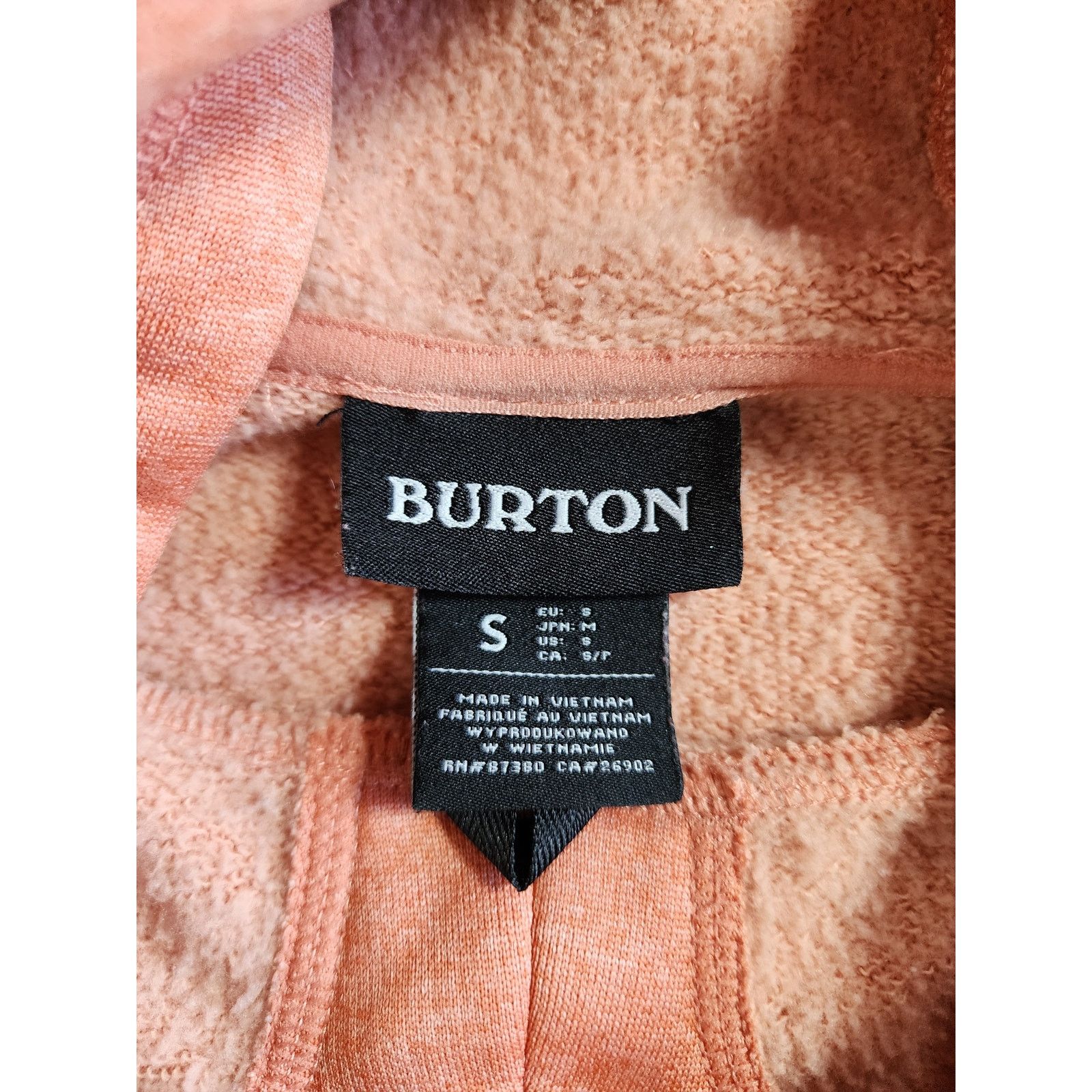 Burton Burton Women's S Oak Long Technical Fleece Hoodie Pink Size S / US 4 / IT 40 - 3 Thumbnail