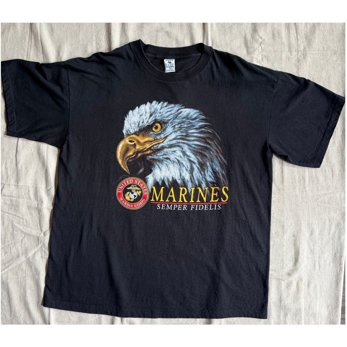 Vintage Vintage 90s Galt Sand USMC Bald Eagle T Shirt XL Made In USA Size US XL / EU 56 / 4 - 5 Thumbnail