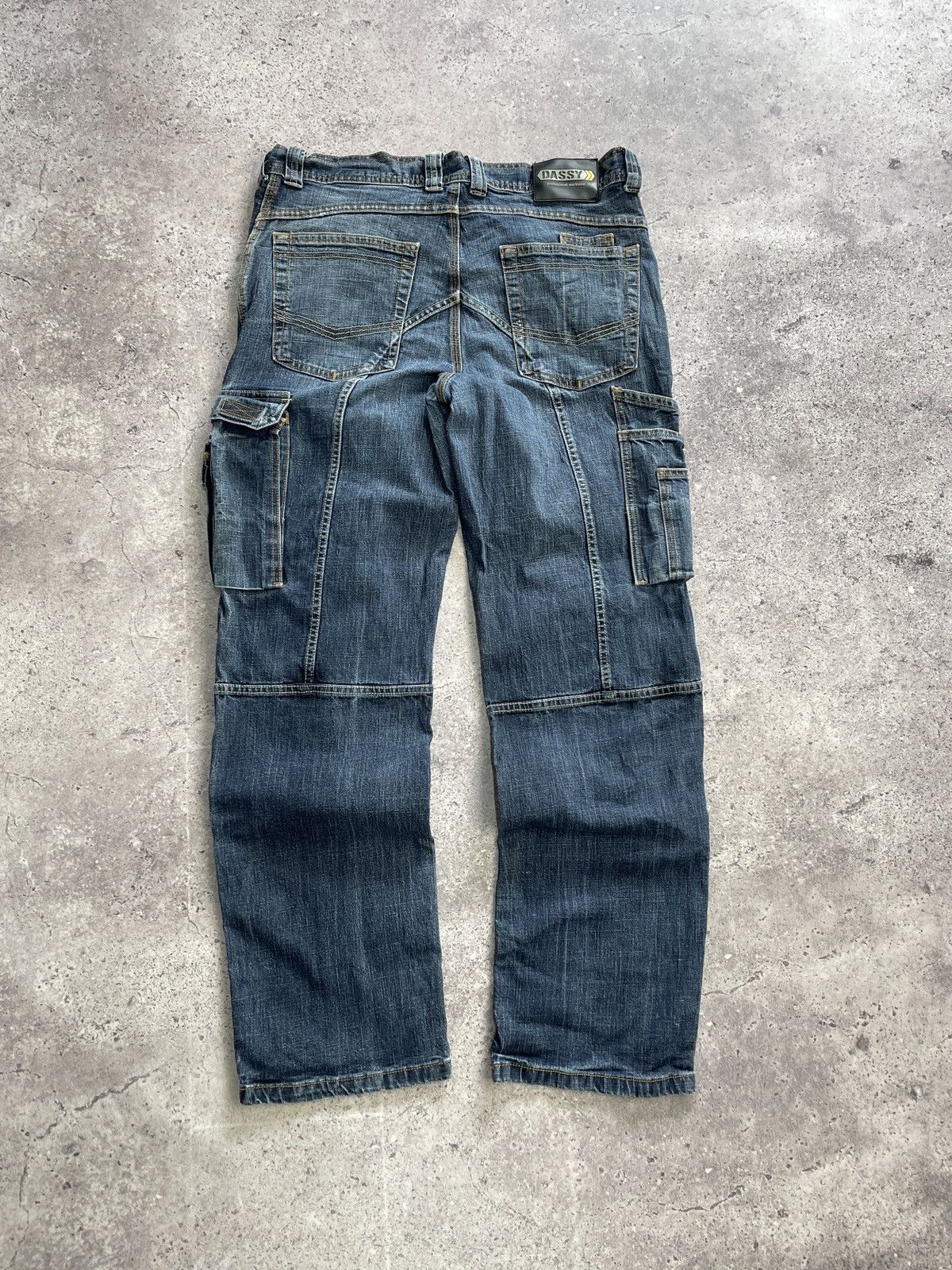 Diesel Vintage 00s Distressed Avant Garde Diesel Cargo Jeans Pants Size US 33 - 8 Thumbnail