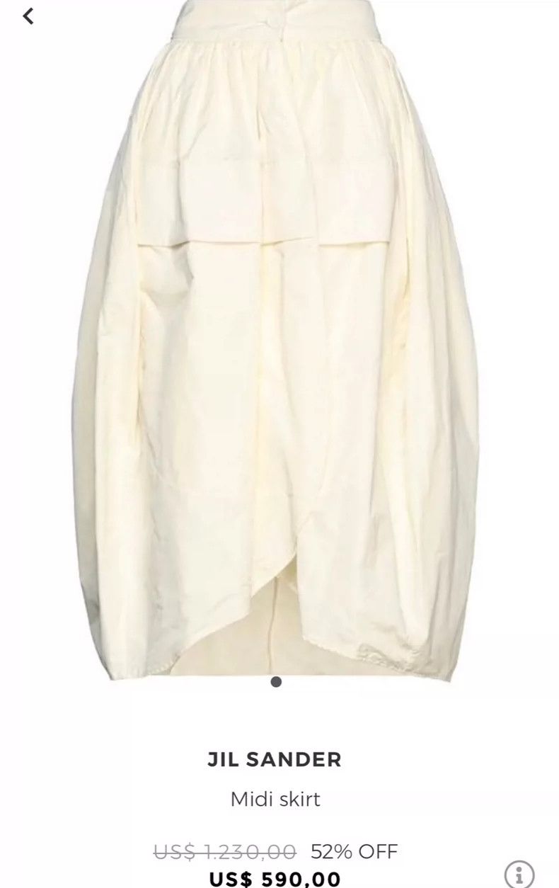 Jil Sander Jil Sander size 32 Heavy-duty floral bud skirt Size 4XL / US 24-26 - 6 Thumbnail