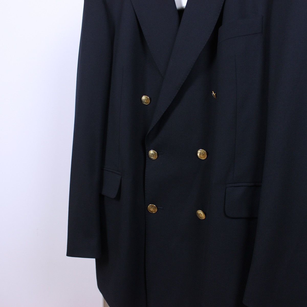 Aquascutum Aquscutum Double Breasted Metal Buttons Blazer Size 46R - 6 Thumbnail