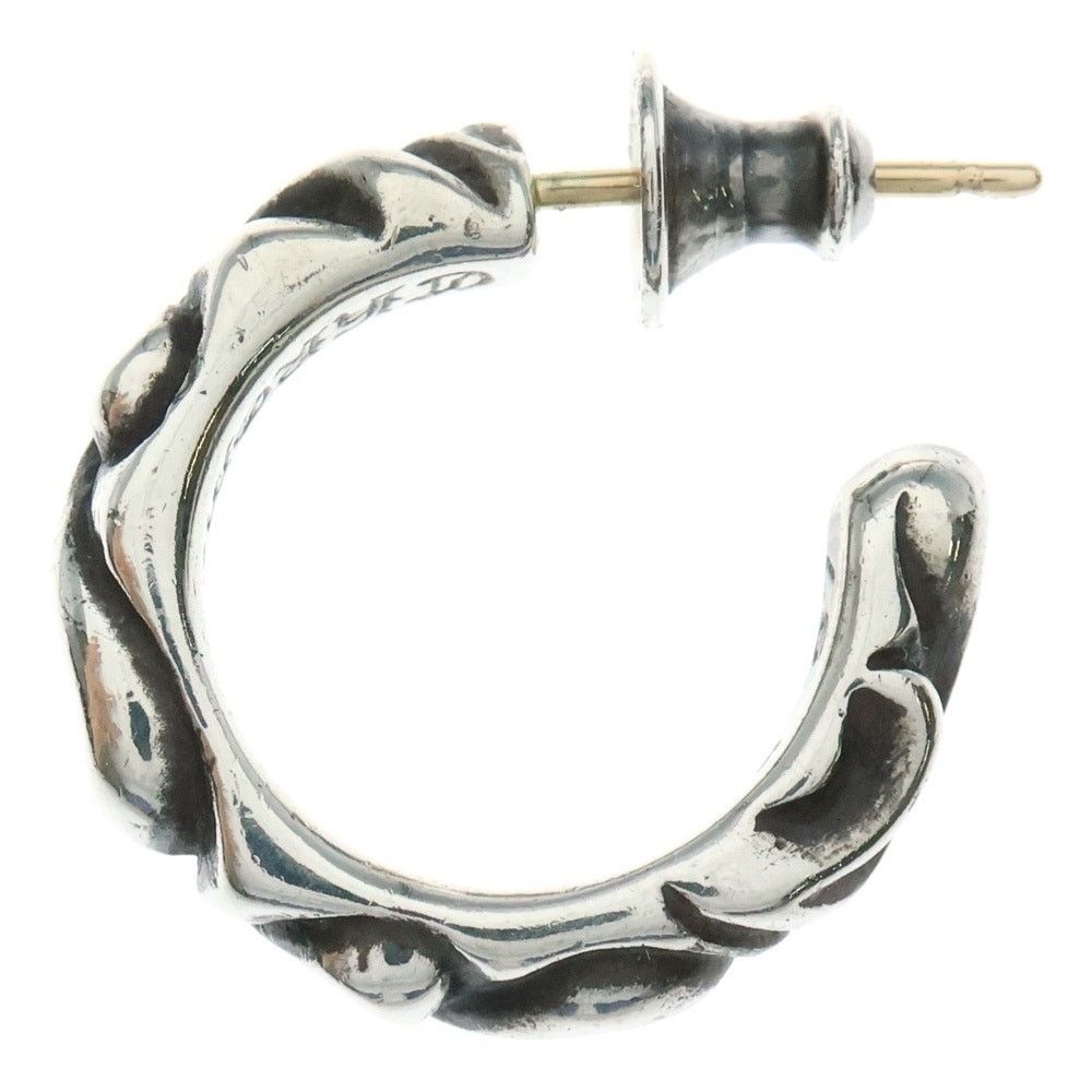 (。・ω・。)専用CHROME HEARTS HOOP SCROLL Chrome Hearts Silver Scroll Hoop Earring