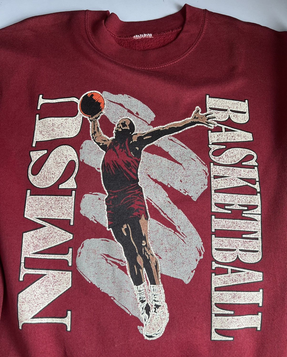 NBA 90s Vintage NMSU BASKETBALL Sweatshirt Size US L / EU 52-54 / 3 - 8 Thumbnail
