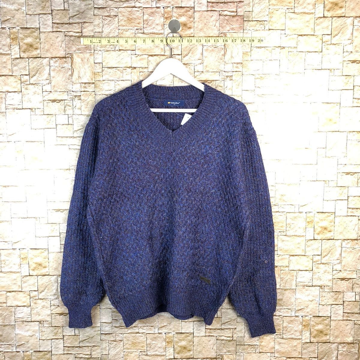 Golden Bear Golden Bear vintage Blue Knitwear sweatshirt #A1216 Size US M / EU 48-50 / 2 - 1 Thumbnail