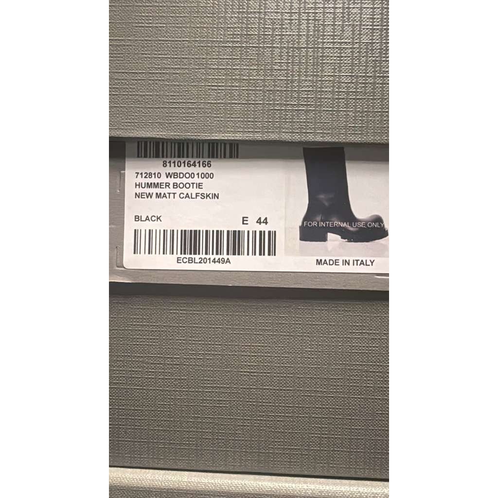 Balenciaga o1rshd1 New Matt CalfSkin Hummer Bootie Boots in Black Size US 11 / EU 44 - 13 Thumbnail