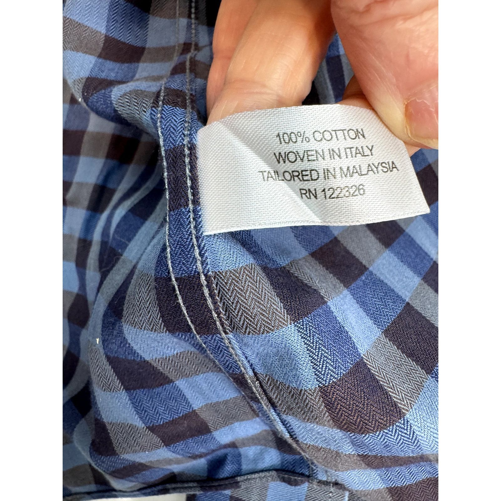 Other MSL Men's Checkered Button Down Shirt Blue 100% Cotton XL Size US XL / EU 56 / 4 - 10 Thumbnail