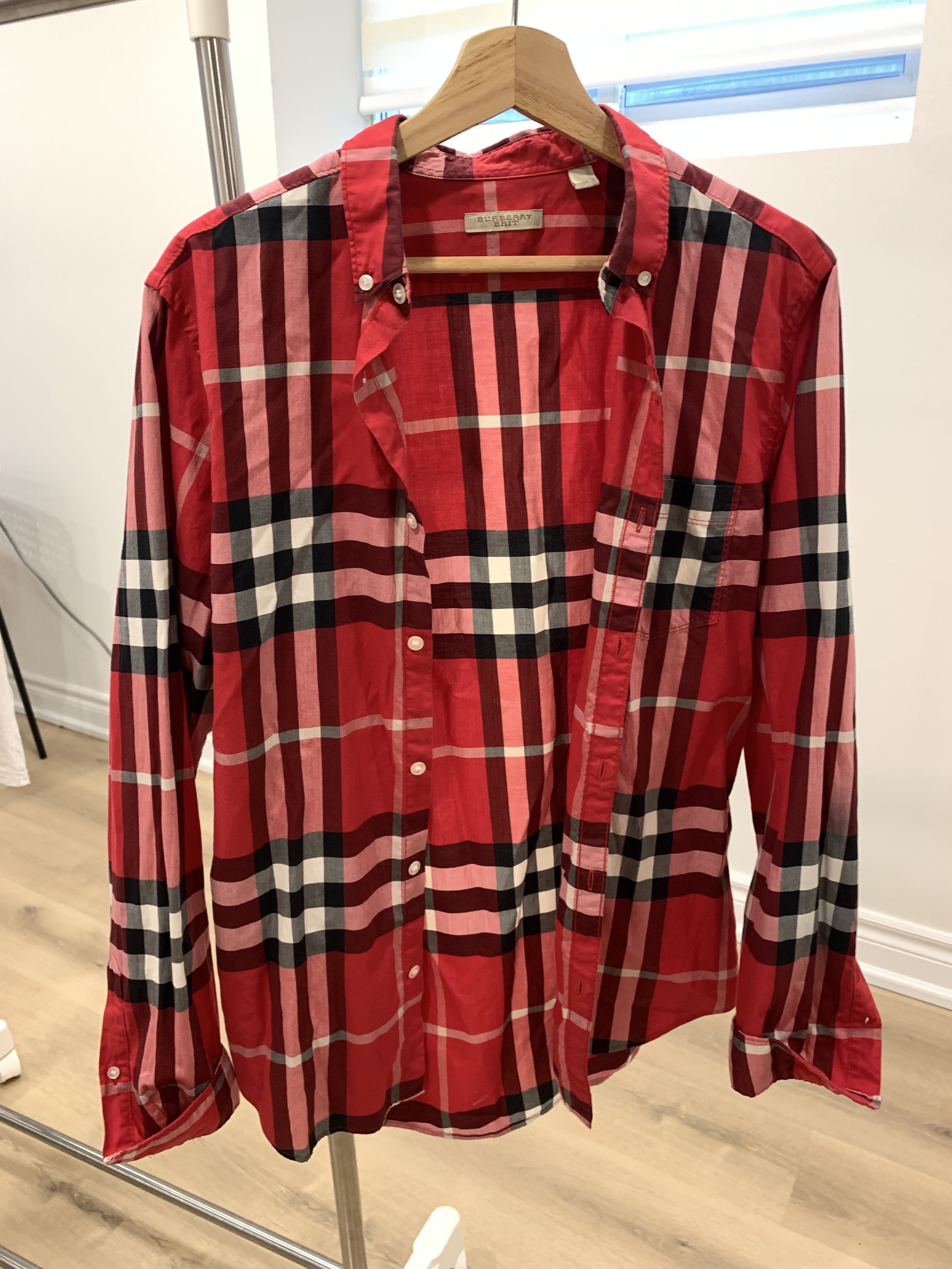 Burberry Burberry Cotton Shirt Size US M / EU 48-50 / 2 - 2 Thumbnail