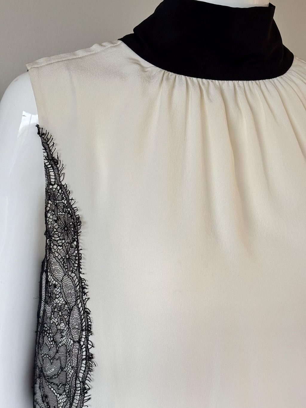 Dolce & Gabbana Dolce & Gabbana Silk Lace Shift Dress IT 42 Black Beige Size S / US 4 / IT 40 - 5 Thumbnail