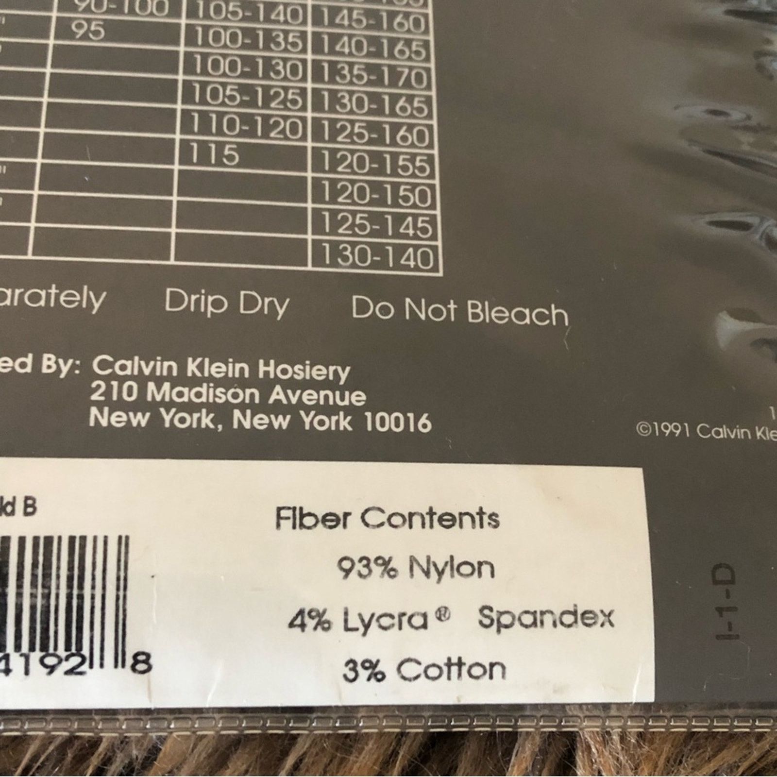 Calvin Klein Calvin Klein tights old gold size B NIP Size ONE SIZE - 3 Thumbnail