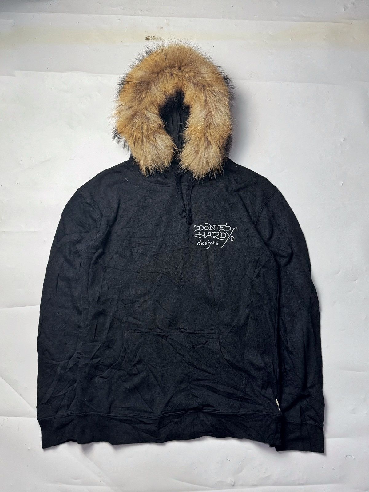 If Six Was Nine × Japanese Brand × Le Grande Bleu (L.G.B.) Fur Hoodie Skulls Ed Hardy Japanese Ifisx Lgb Styled Size US M / EU 48-50 / 2 - 2 Thumbnail