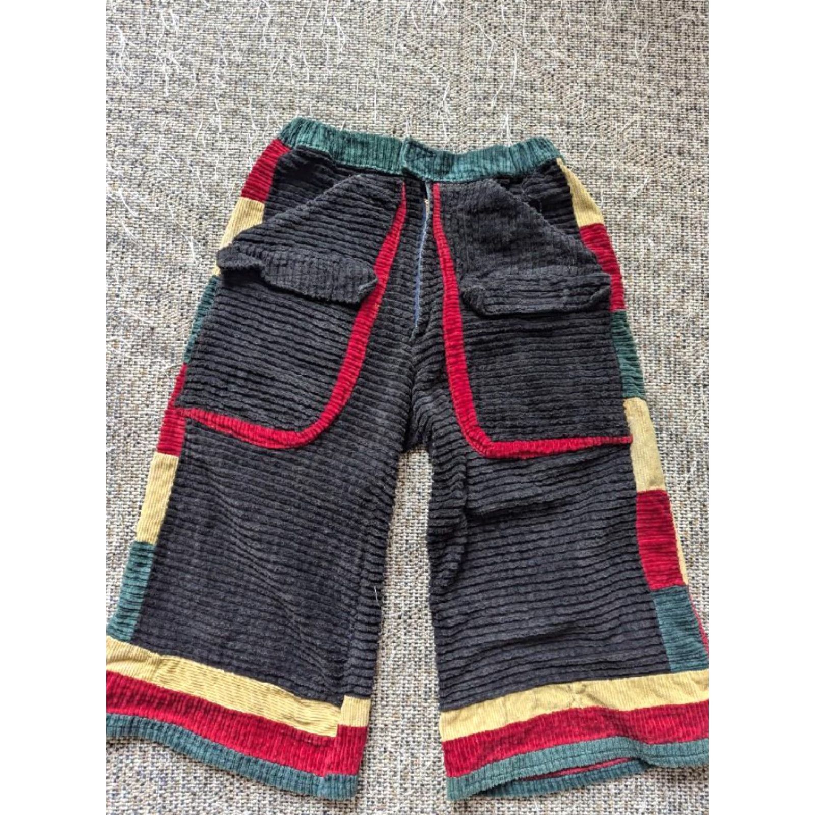 JNCO VINTAGE thick corduroy SKATE baggy shorts 34 rasta WIDE jnco coogi HIP HOP Size US 34 / EU 50 - 2 Thumbnail