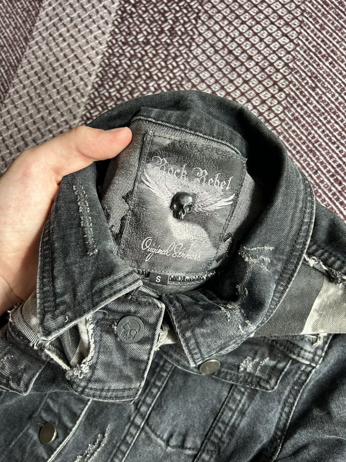 Rock Revival Rock Rebel Denim Jacket Big Print USA Flag Women Size Small Size S / US 4 / IT 40 - 10 Thumbnail