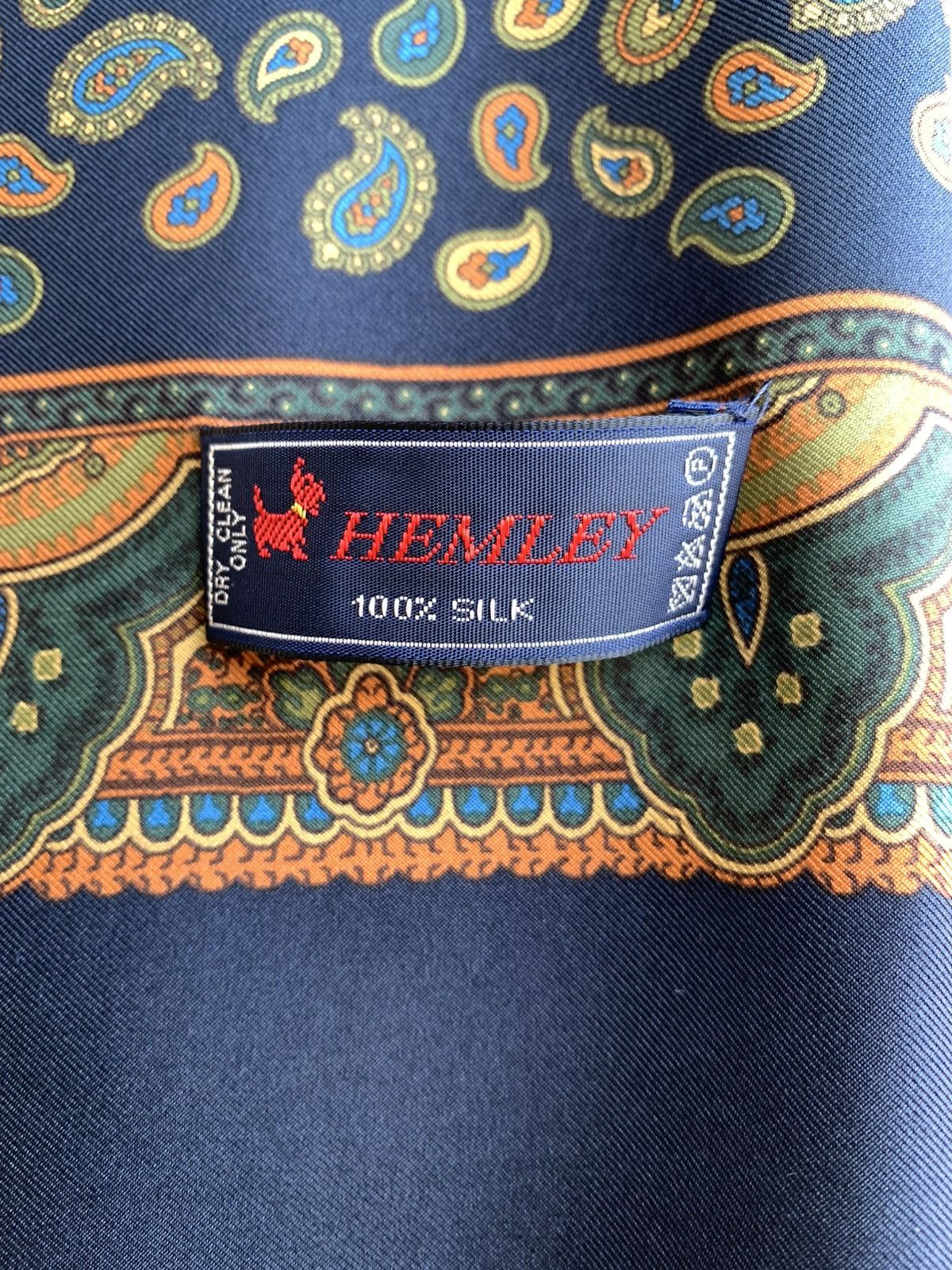 Other Hemley Reversible Silk Lambswool Paisley Print Scarf Wool Size ONE SIZE - 8 Thumbnail