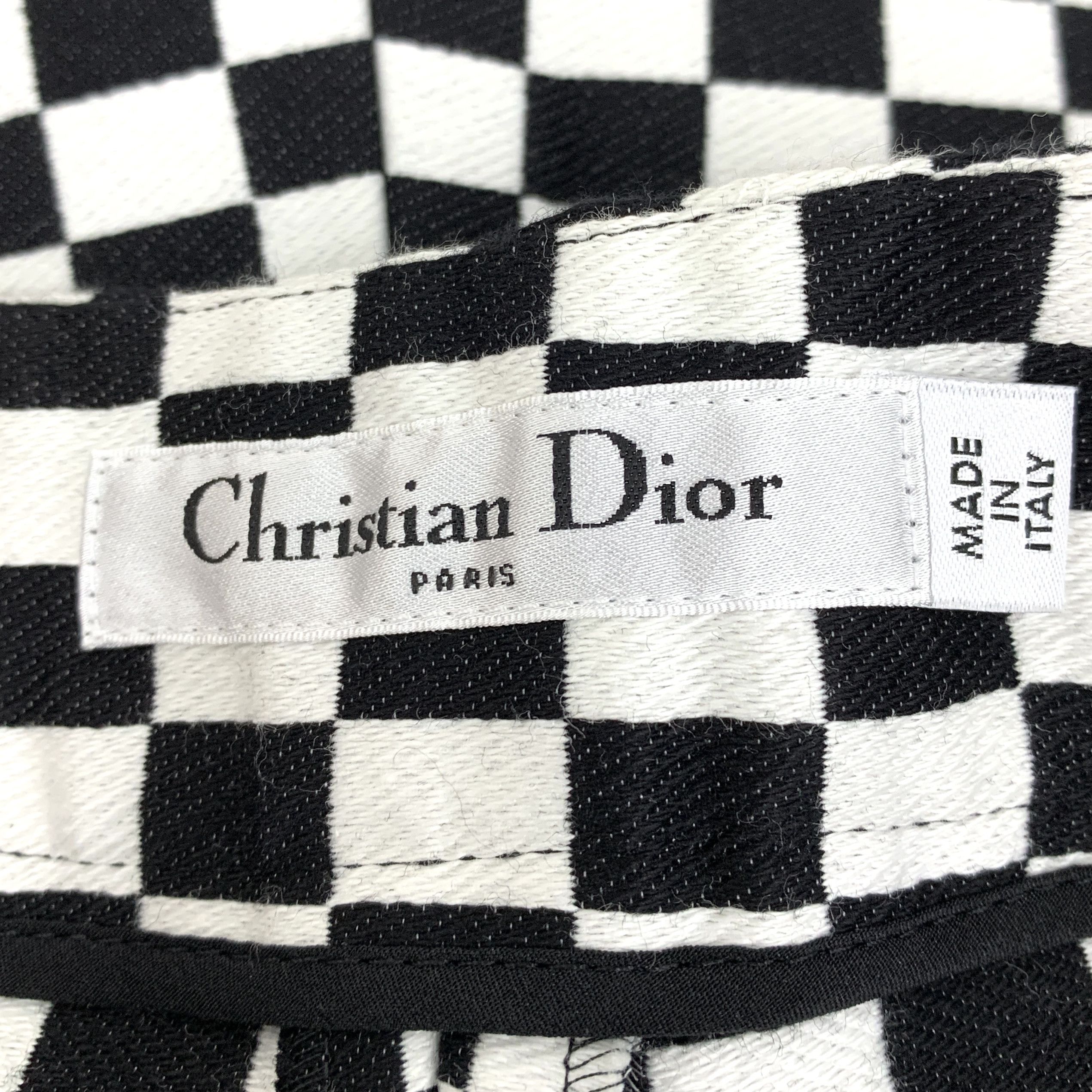 Dior Christian Dior Checkered Cotton Shorts (Size M) Size 40" / US 18 - 2 Thumbnail