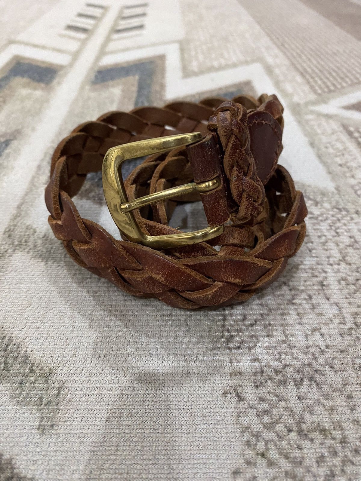 Leather Oxford Leather Buckle Belt Size ONE SIZE - 2 Thumbnail