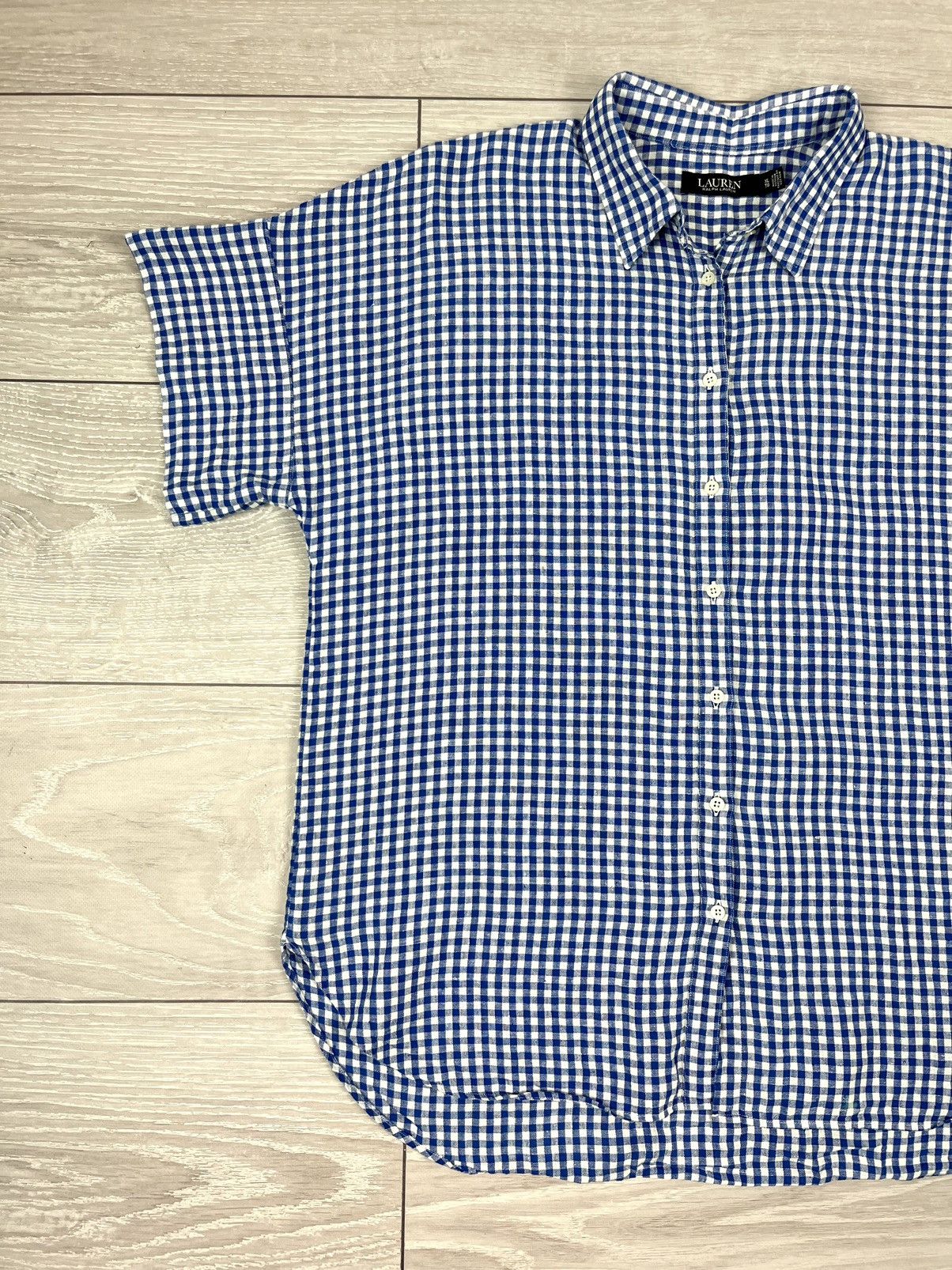 Ralph Lauren Ralph Lauren Black Label 100% Linen Checkered Button Shirt Size US XL / EU 56 / 4 - 3 Thumbnail
