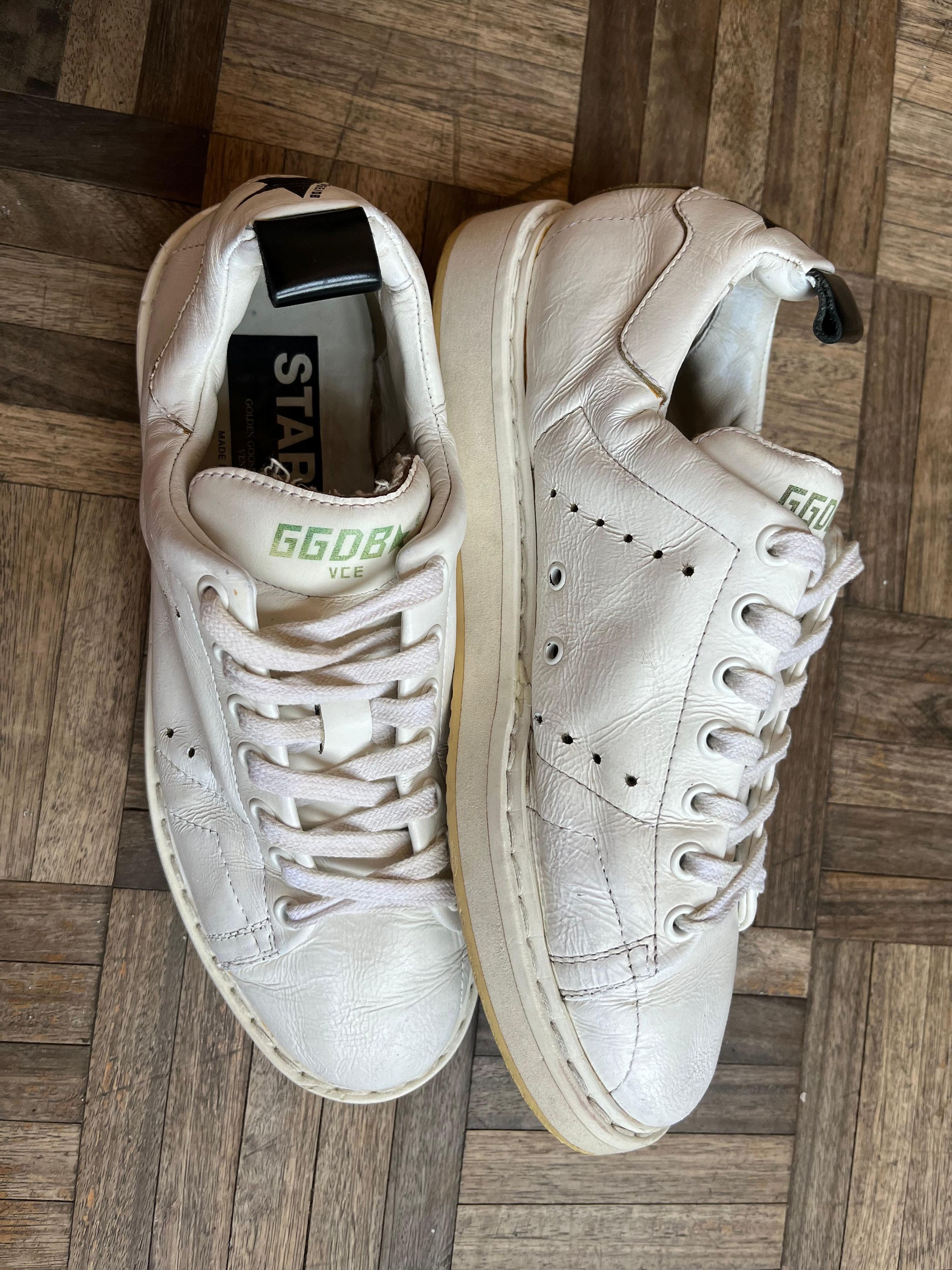 Golden Goose Golden Goose starter sneakers white with black details Size US 7 / IT 37 - 7 Thumbnail