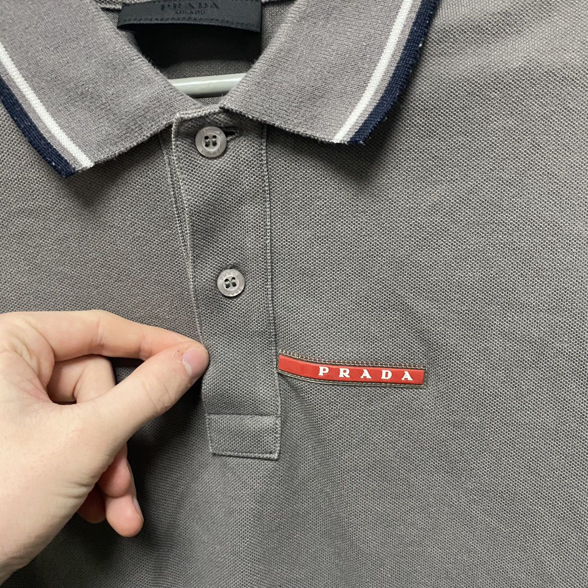 Prada Vintage Prada Polo T-Shirt Luxury Size US M / EU 48-50 / 2 - 5 Thumbnail