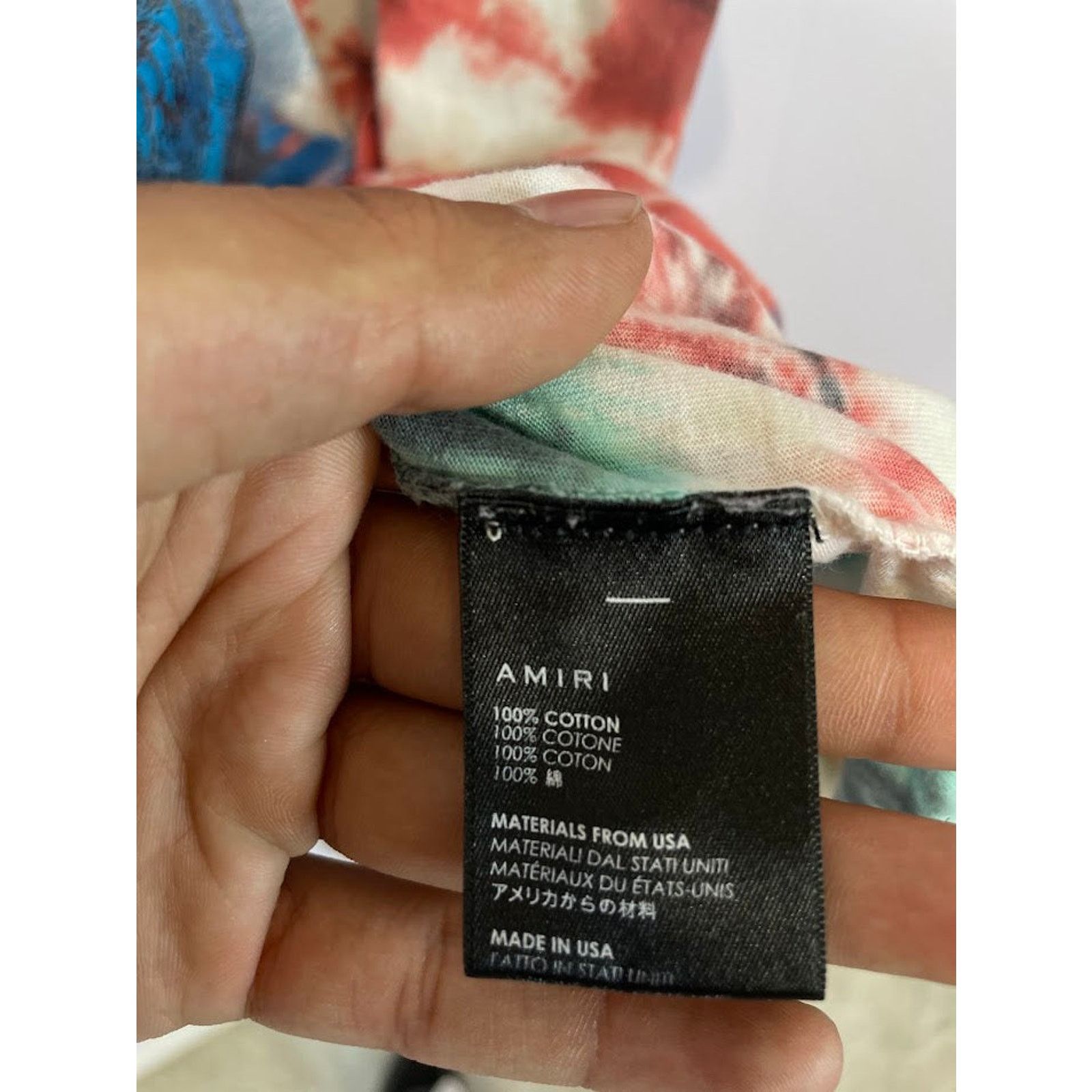 Amiri Amiri Tie Dye Skull Tee Used Medium Size US M / EU 48-50 / 2 - 5 Thumbnail