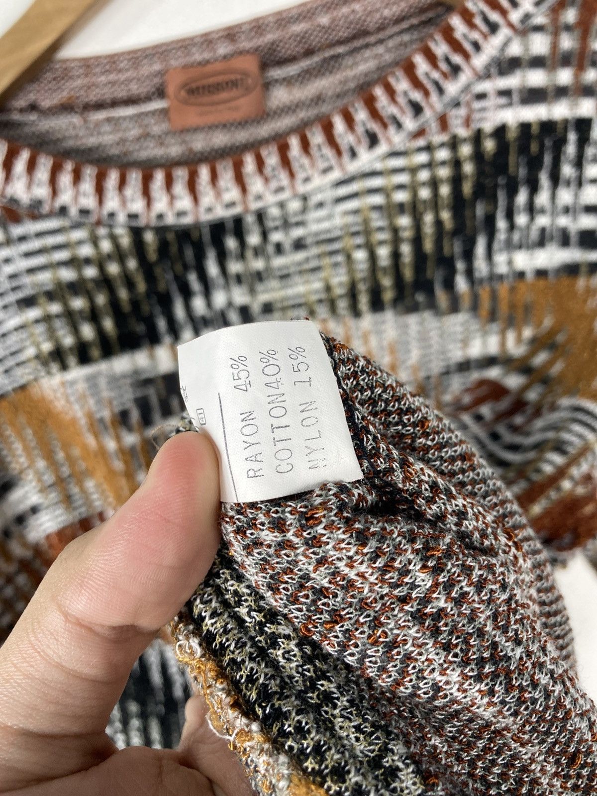 Missoni Vintage Italian Designer Luxury Missoni Knitwear Jumper Size L / US 10 / IT 46 - 5 Thumbnail