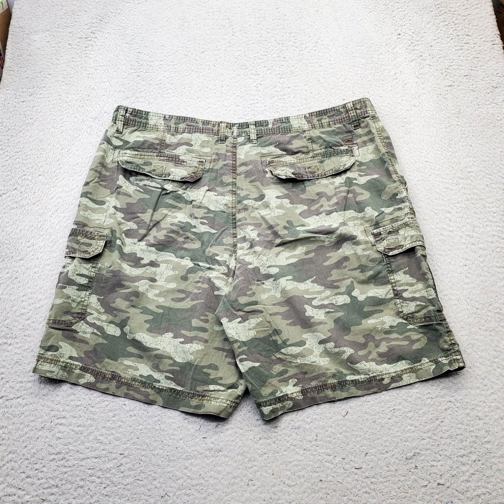 Vintage Northwest Territory Cargo Shorts Mens 42 Multi Camouflage Cotton Utility Pocket Shorts (Mens) Size US 42 / EU 58 - 2 Thumbnail