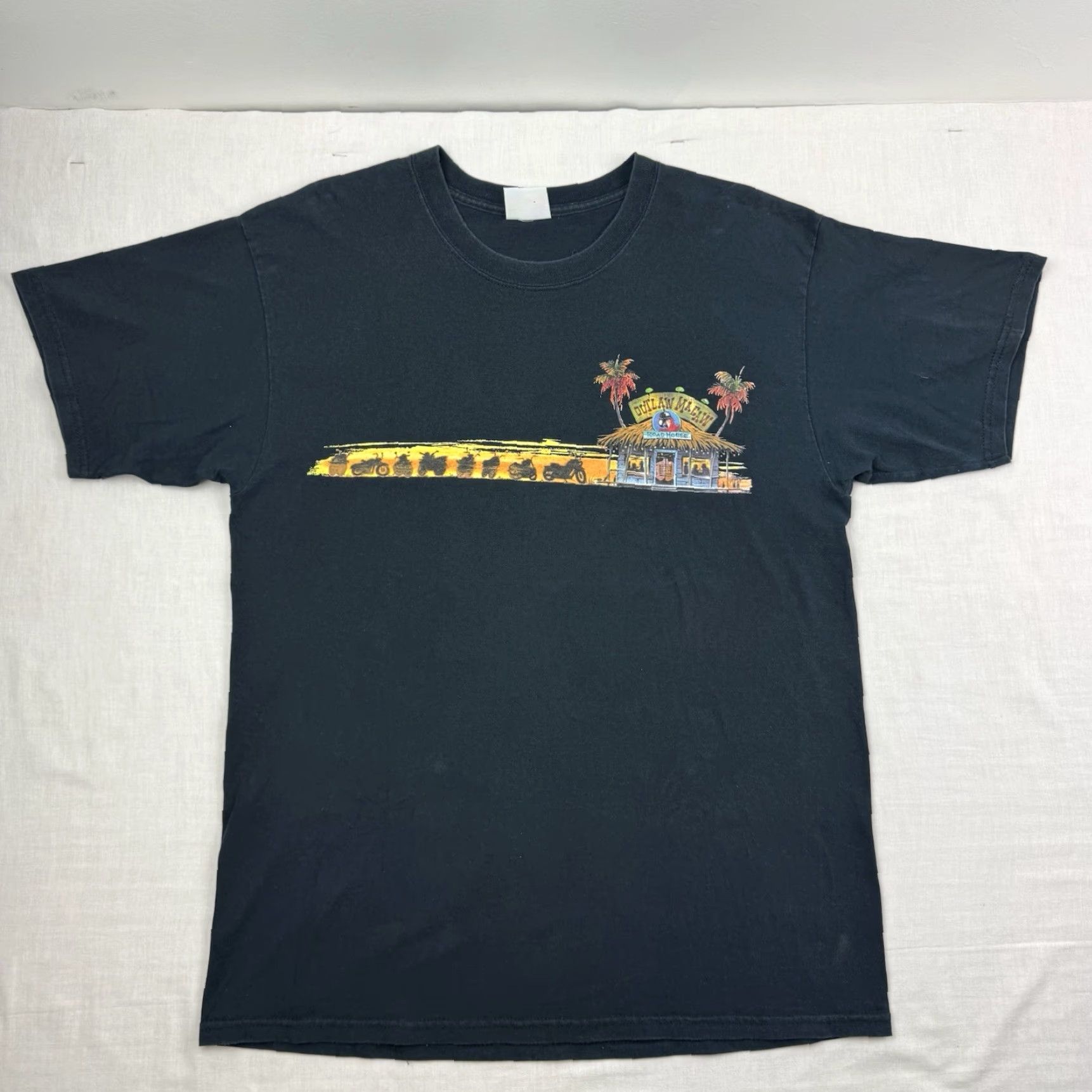Vintage VINTAGE Caribbean Soul T-Shirt Adult Large Biker Motorcycle Party 2005 Tropical Black Mens" Size US L / EU 52-54 / 3 - 4 Thumbnail