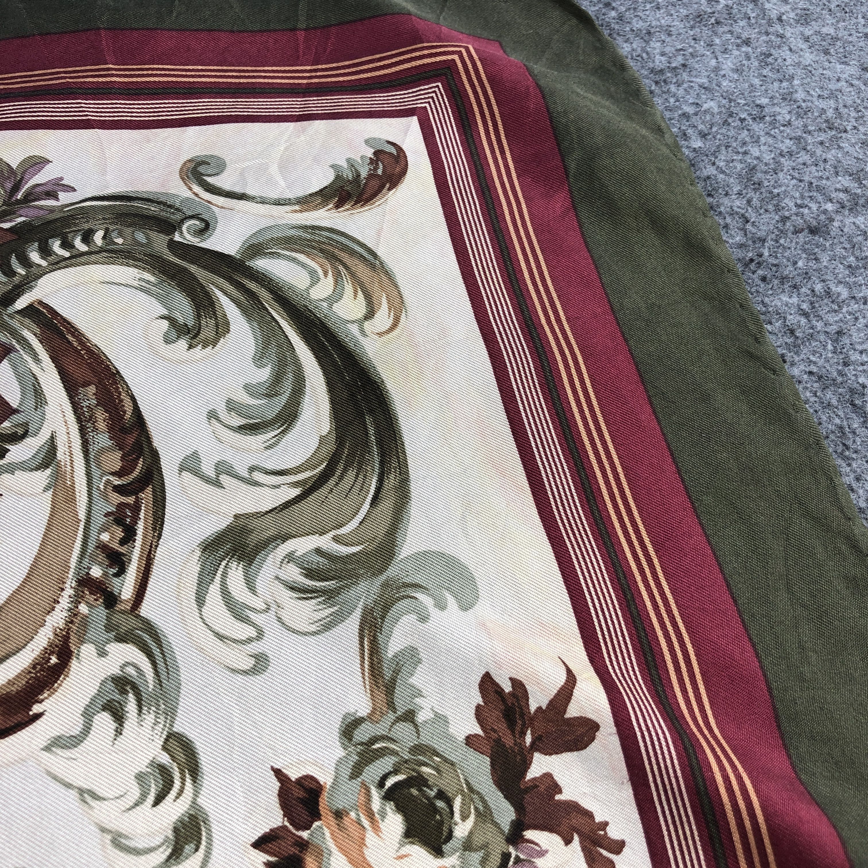 Stefano Ricci Stefano Ricci Floral Hand Rolled Silk Scarf M1179 Size ONE SIZE - 11 Thumbnail